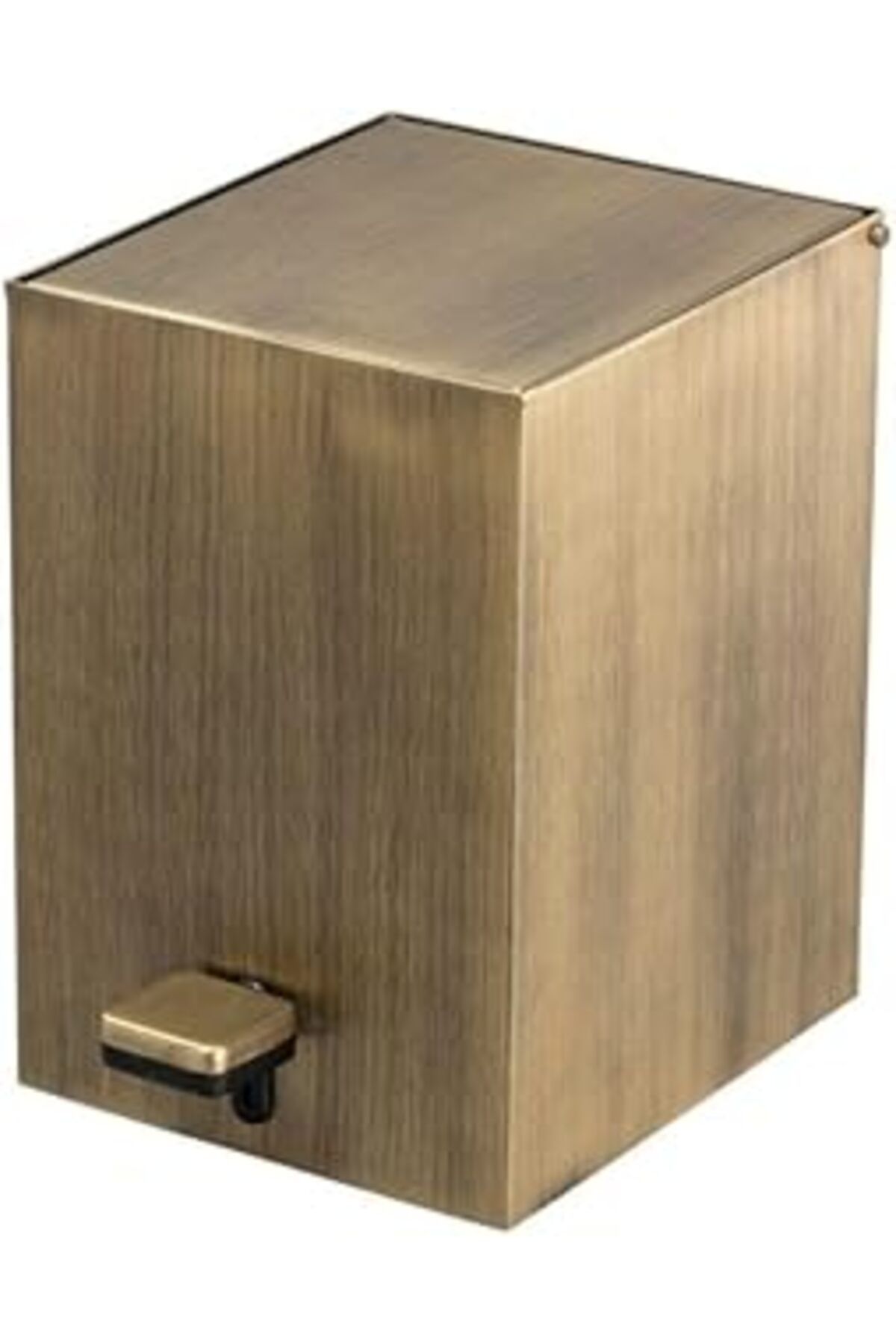 Pazarcan System Pedallı Kare Çöp Kovası 3 Lt Antik 262x245x180 Mm Krom Tek Ebat Ba4055 031 Abm-abm