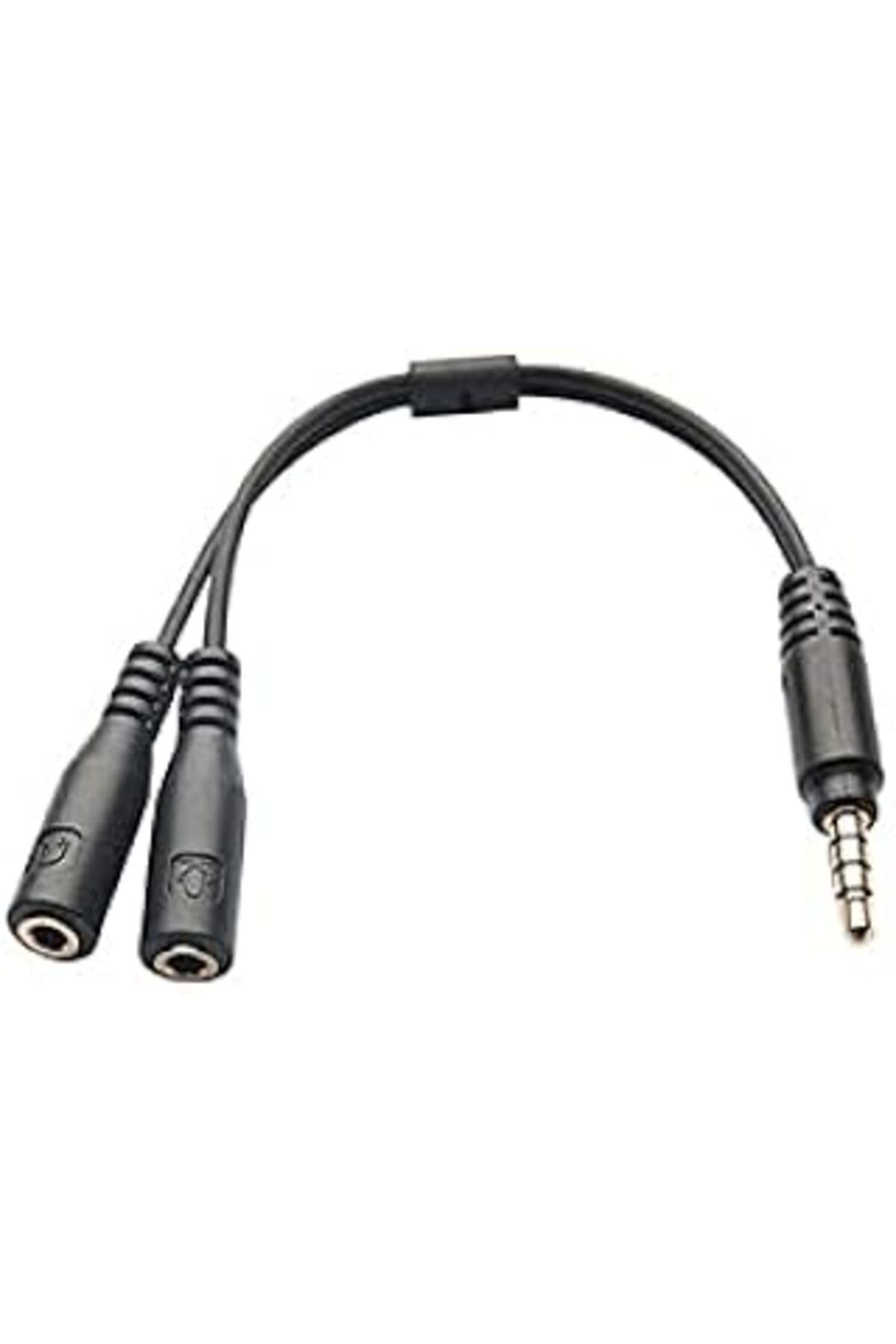 Pazarcan Hy-X77 Siyah Audio + Mic To 3,5Mm 0.15M Kulaklık Çevirici