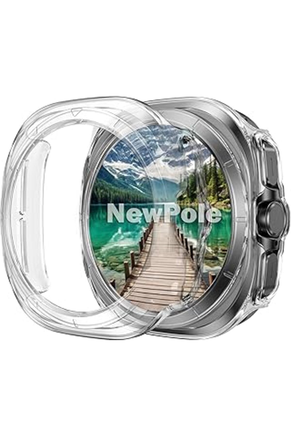 Pazarcan Samsugn Galaxy Watch 7 Ultra 47Mm Kasa Koruyucu Kılıf Şeffaf – Tam Uyumlu Sert Pc Darbeye Dayanıklı