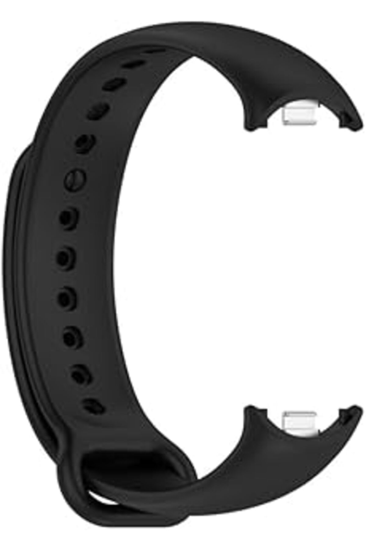 Pazarcan Mi Band 8 Mi Band 9 Uyumlu Silikon Kordon Metal Pimli