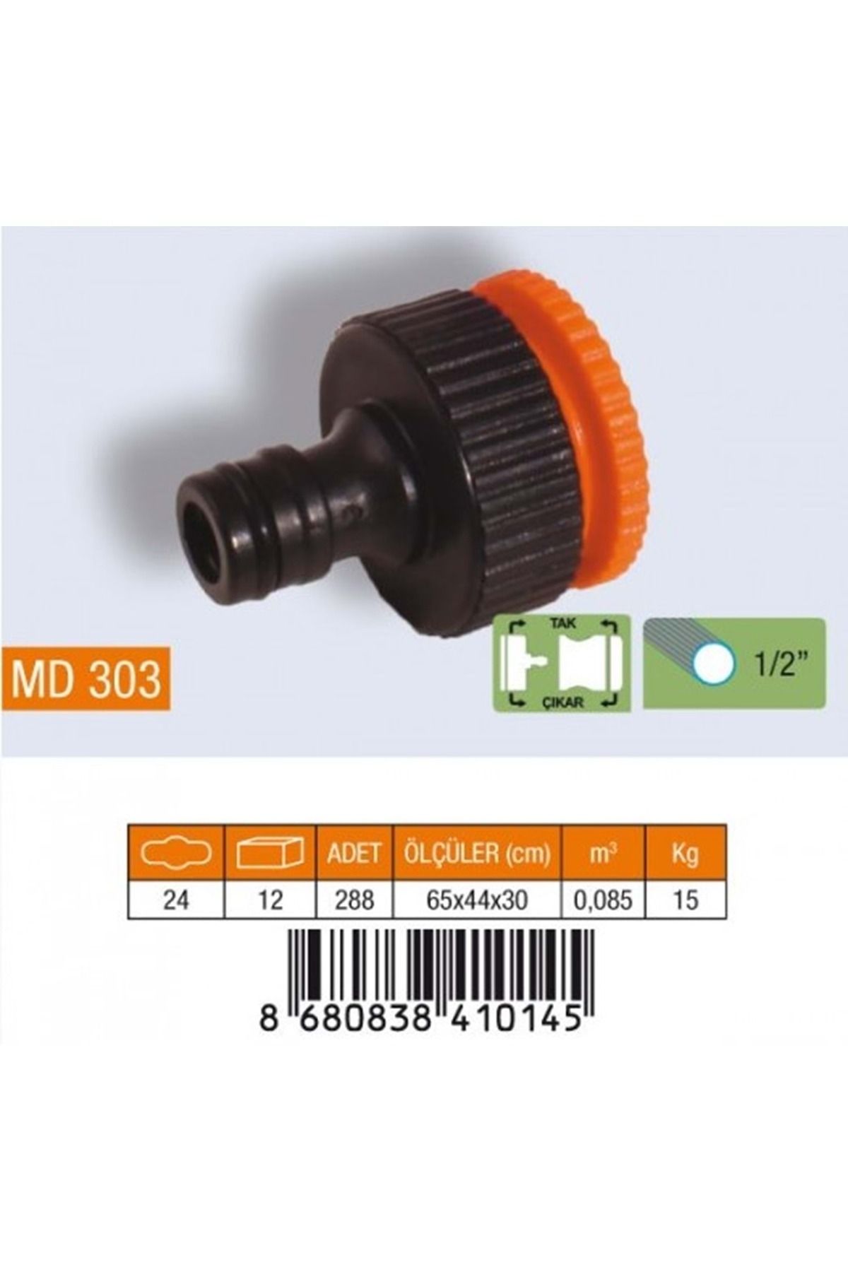 KANDİLLER 1-3/4 OTOMATİK MUSLUK BAĞLANTISI (DİŞİ) 2 ADET
