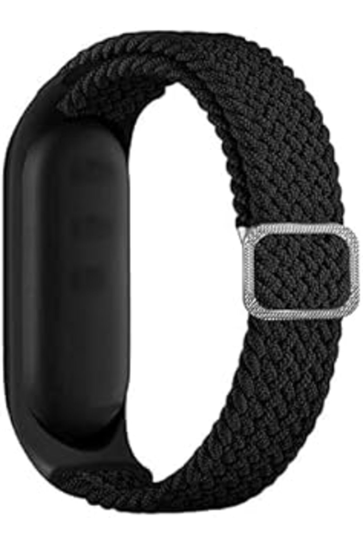Pazarcan Mi Band 3/4/5/6 Ile Uyumlu Mixed Hasır Örme Sağlam , Esnek Örgülü Naylon Malzeme Ayarlanabilir Mi B