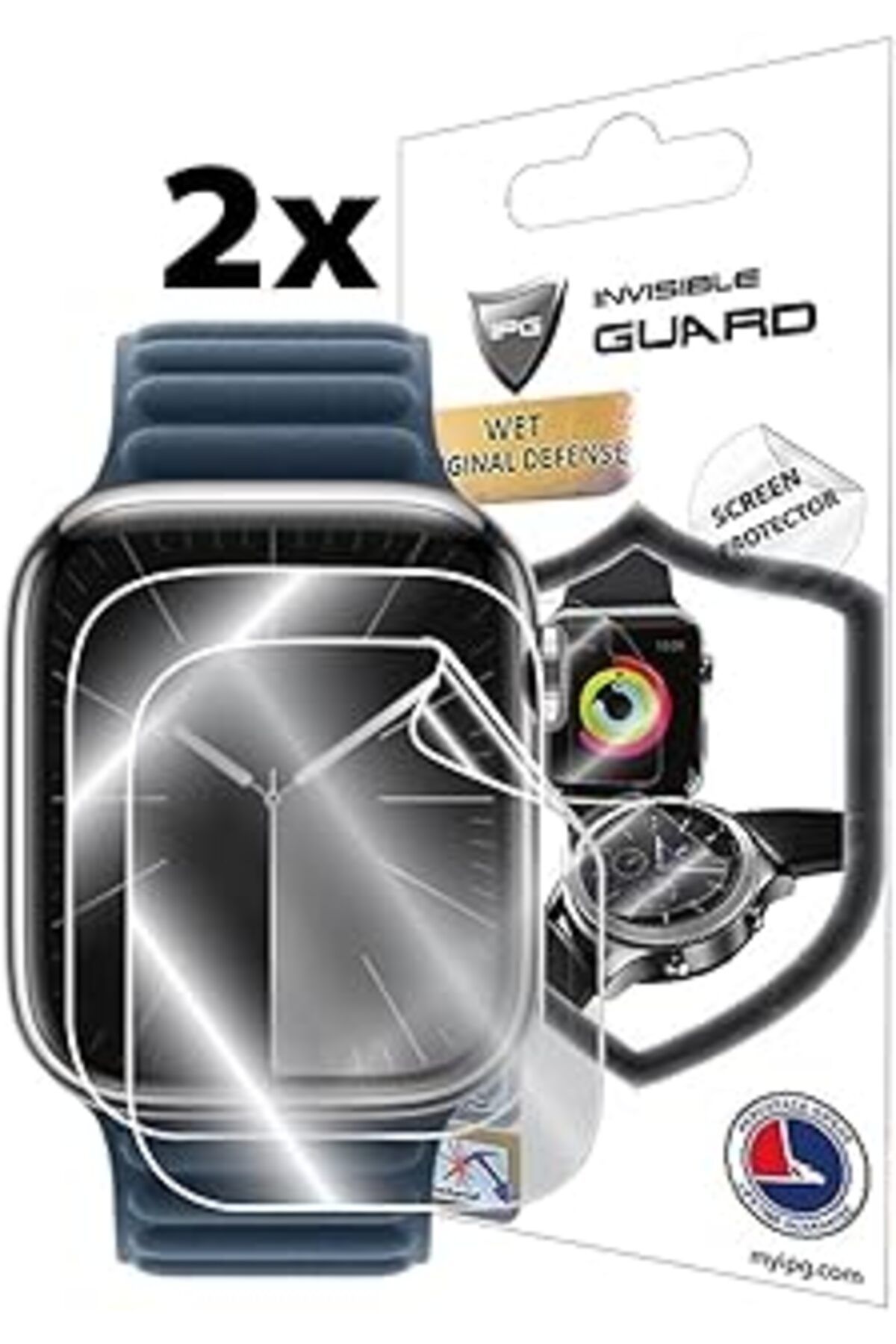 Pazarcan Ipg Apple Watch Series 7-8-9 Ile Uyumlu Hydrogel Ekran Koruyucu (2 Adet)