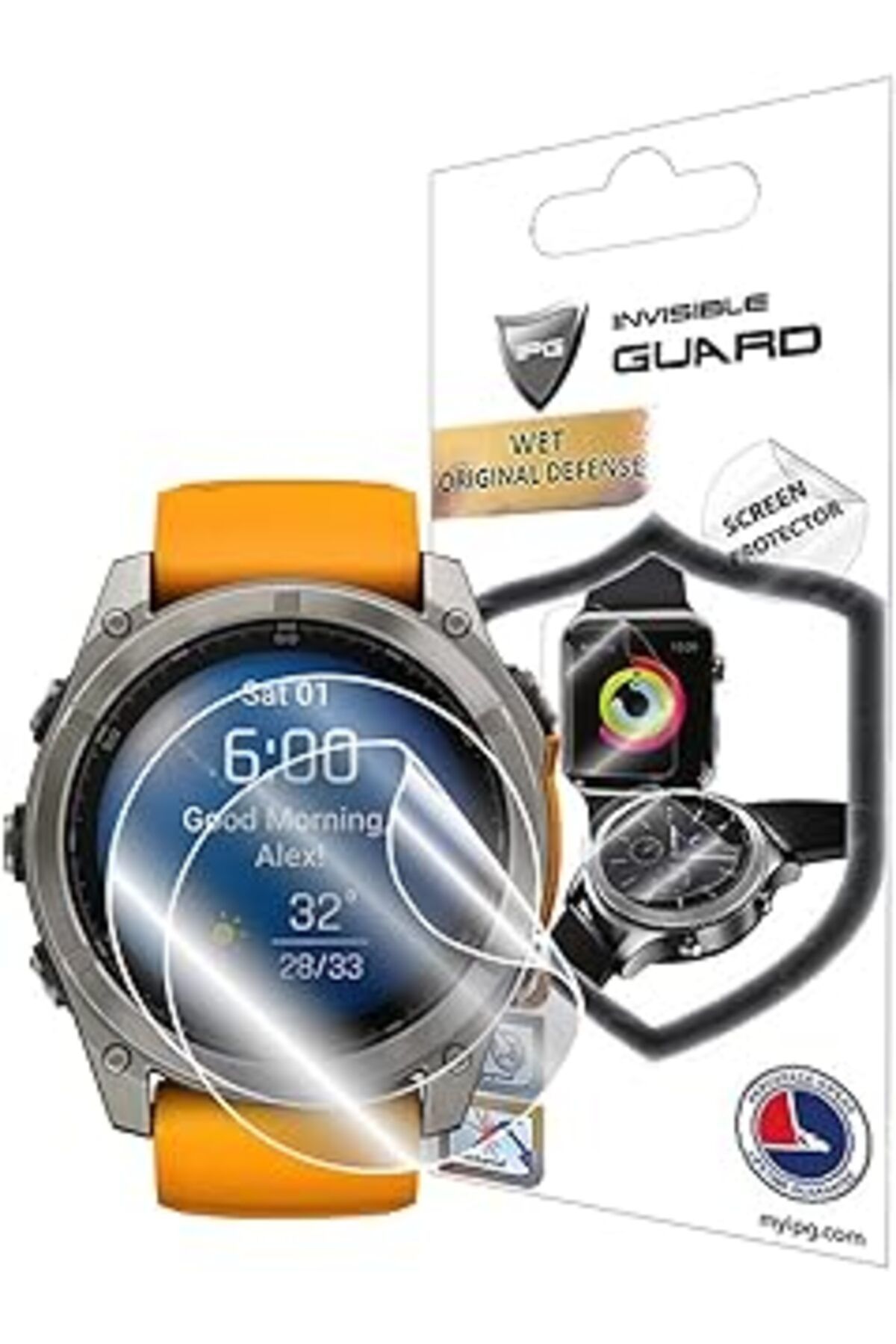 Qedii Ipg Garmin Fenix 8-51 Mm Amoled/Enduro 3 Hidrojel Ekran Koruyucu (2 Adet) Görünmez Hd Şeffaf Film Ç