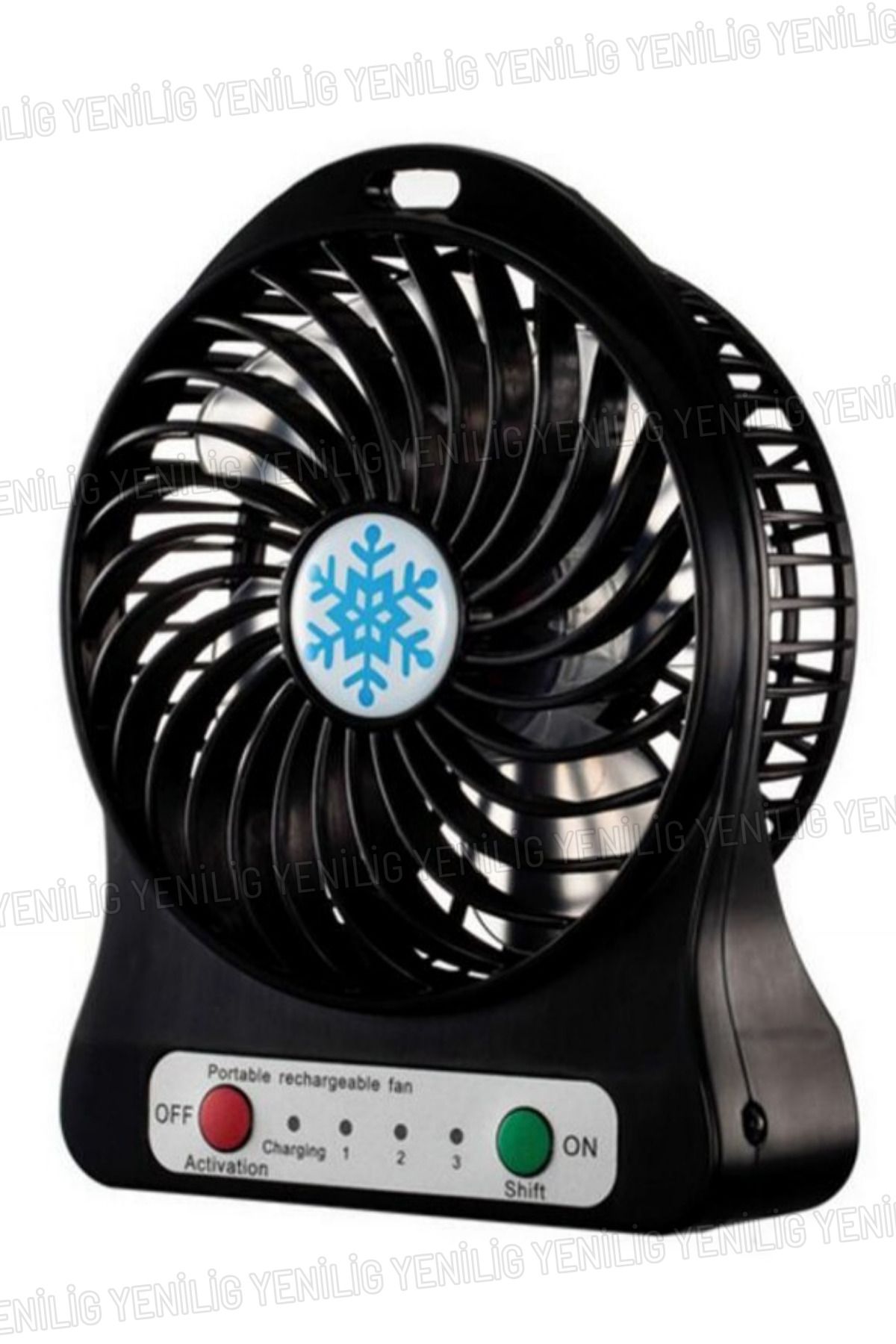 Zogira Şarjlı Mini Fan – Araç İçi & El Fanı, 3 Kademe Ayarlanabilir Hız, Kompakt Tasarım