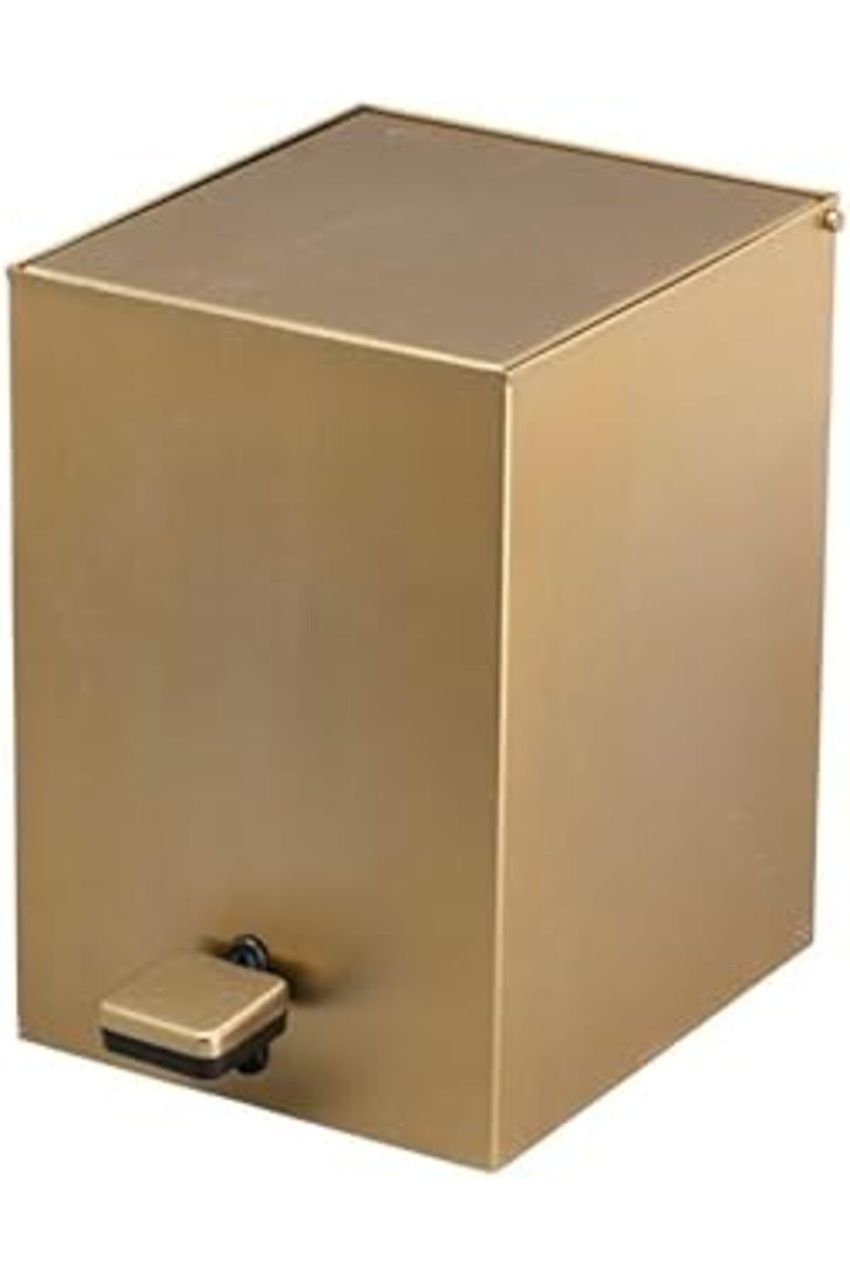 Pazarcan System Pedallı Kare Çöp Kovası 3 Lt Gold 262x245x180 Mm Altın Tek Ebat Ba4055 031 Gl-gl
