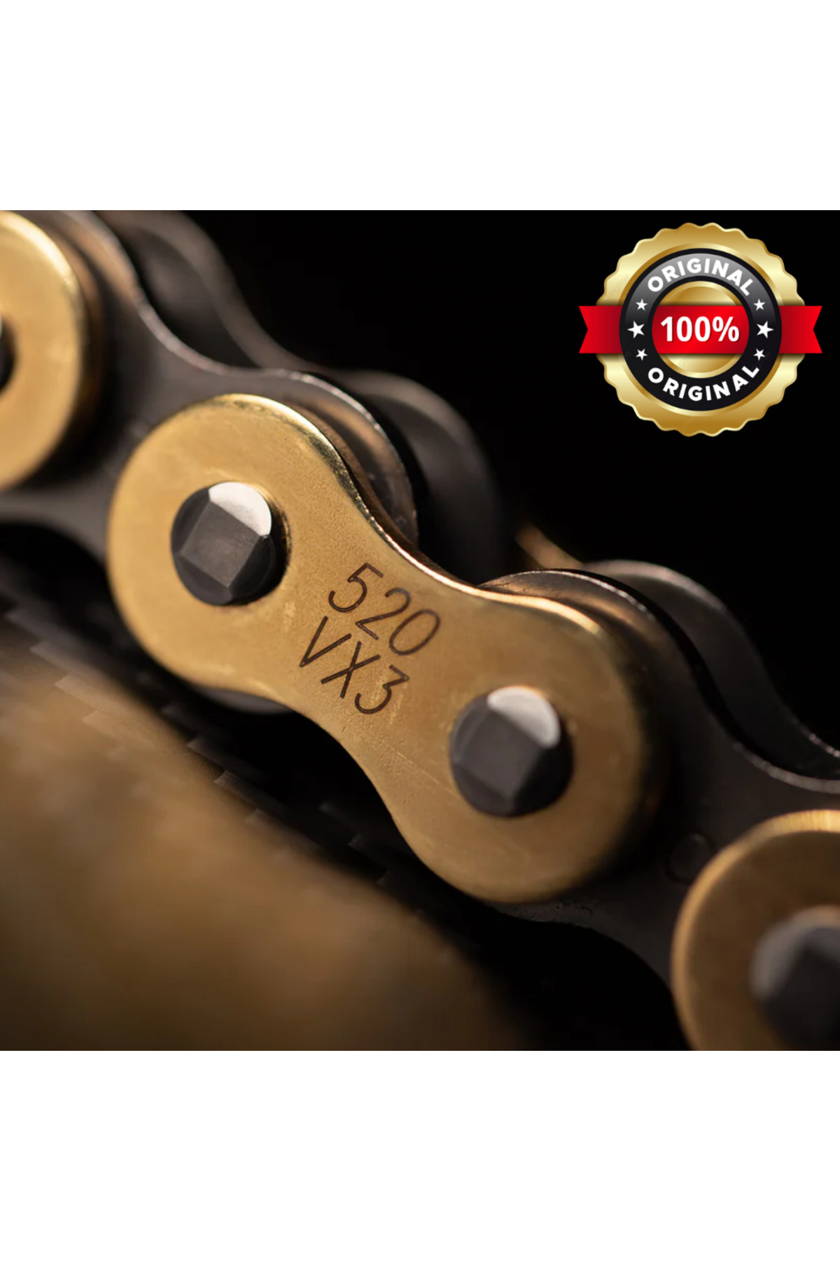 Genel Markalar DID 520VX3-120 BAKLA GOLD (SARI) MOTOSİKLET ZİNCİRİ