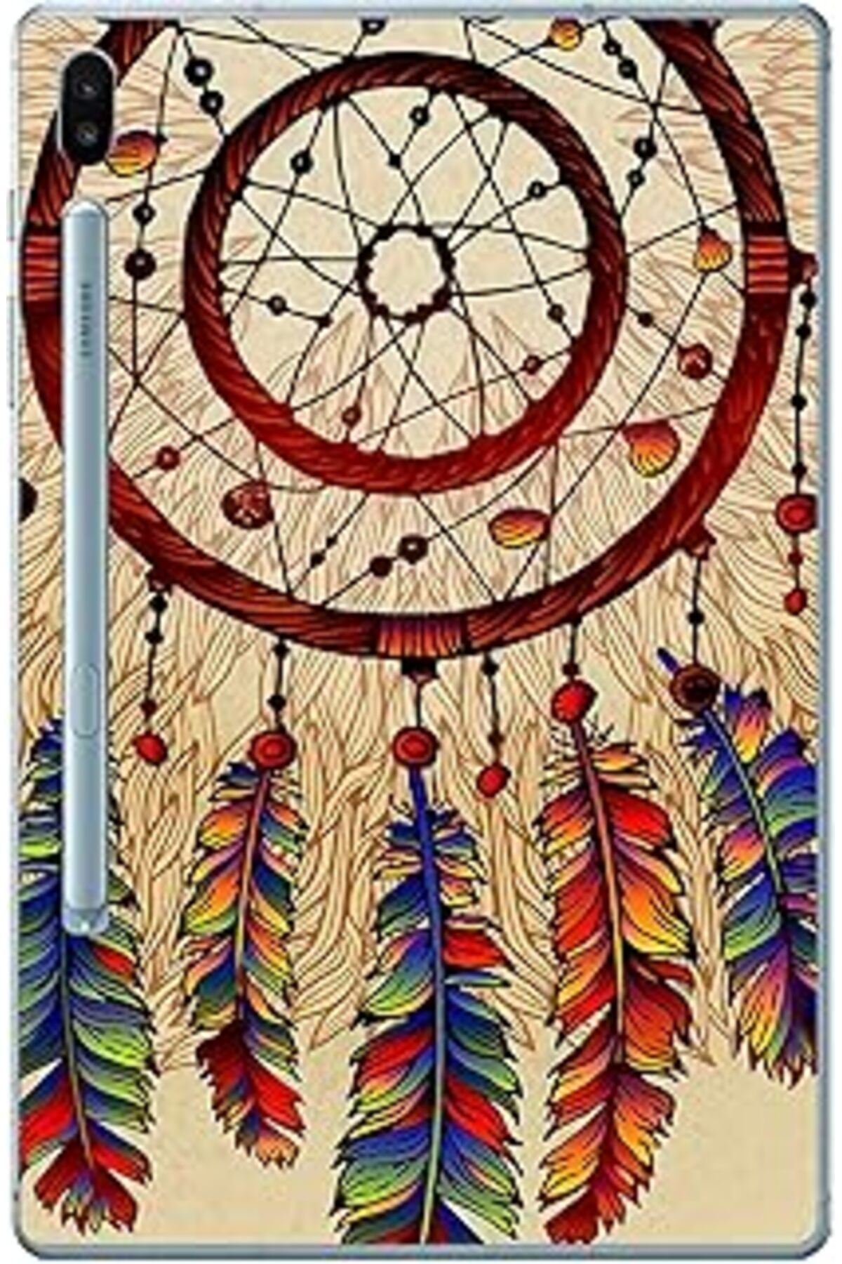 ASİTAN Gogo Accessories Samsung Galaxy Tab S6 T860/T865/T867 Dreamcatcher Silikon Baskılı Arka Kapak