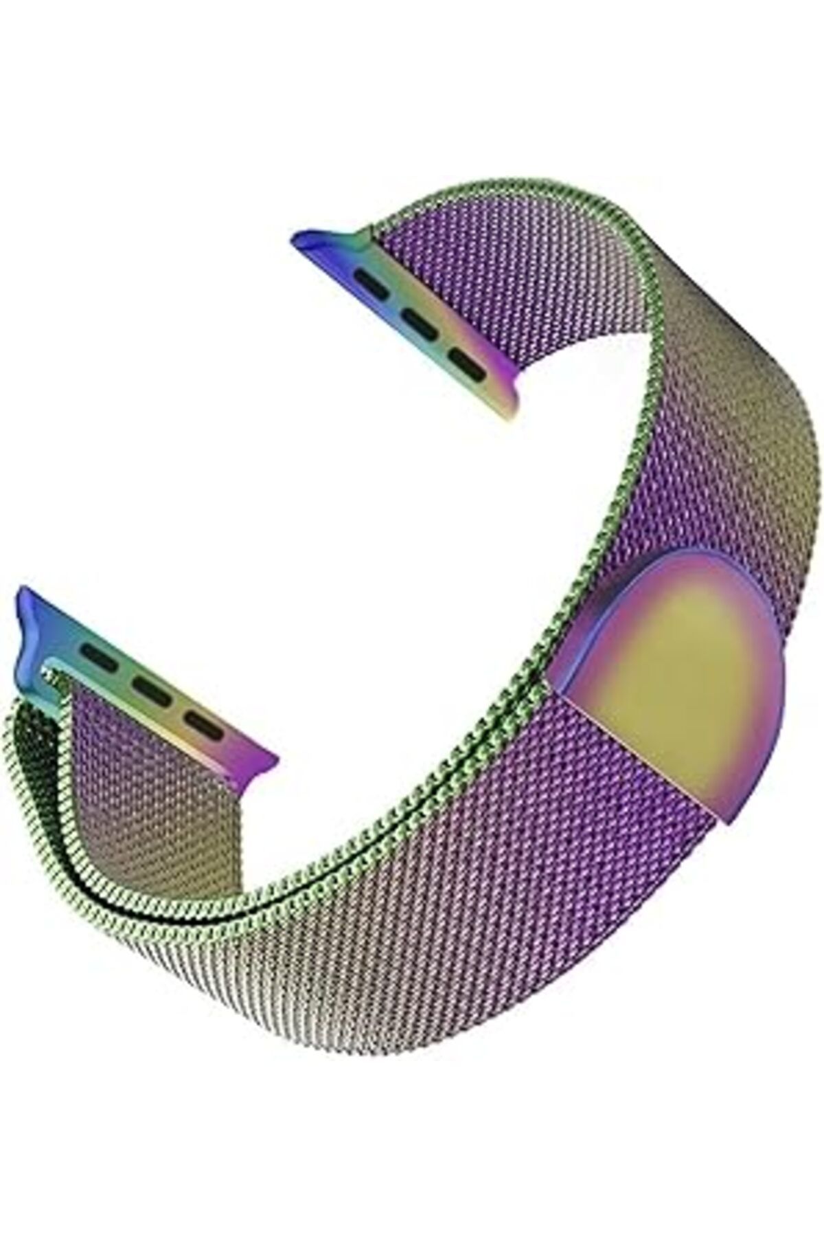 Qedii Microsonic Watch Series 8 41Mm Kordon Luxe Metal Twist Iridescent [Watch Series 8 41Mm Ile Uyumlu K