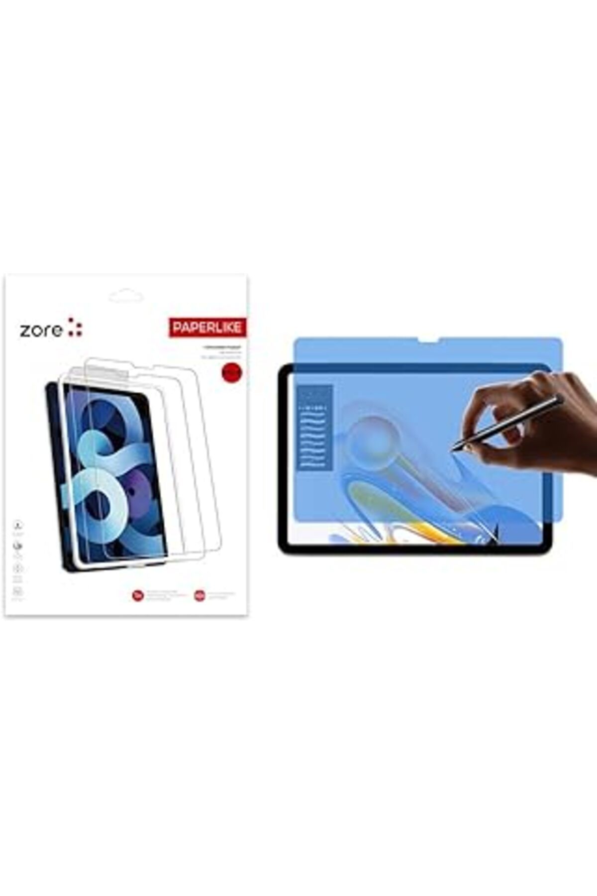 ASİTAN Psr Aksesuar Apple Ipad Air 11 2025 M3 Zore Paper-Like Ekran Koruyucu – Kağıt Hissi, Yüksek Kalitel