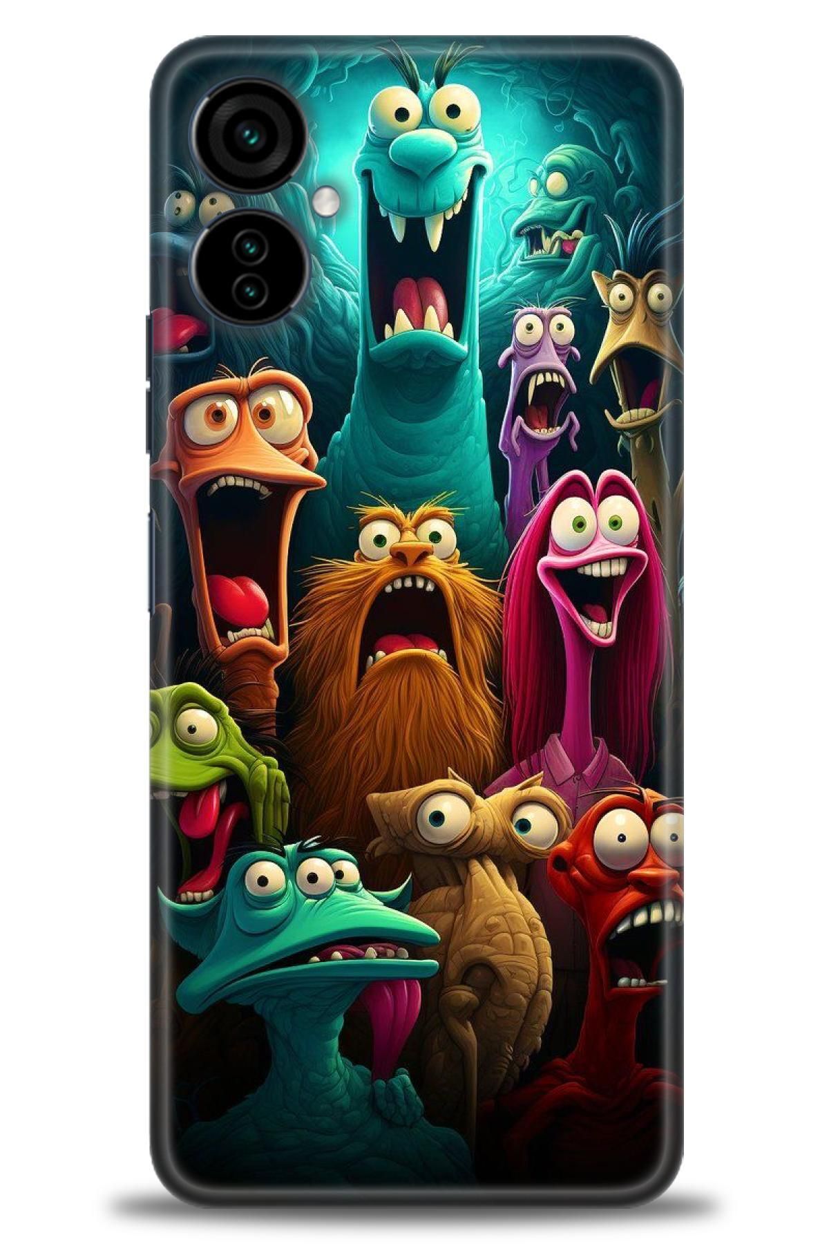 TECNO Camon 19 Neo (CH6i) İle Uyumlu HD Baskılı Kılıf - Karışık Seri - 968