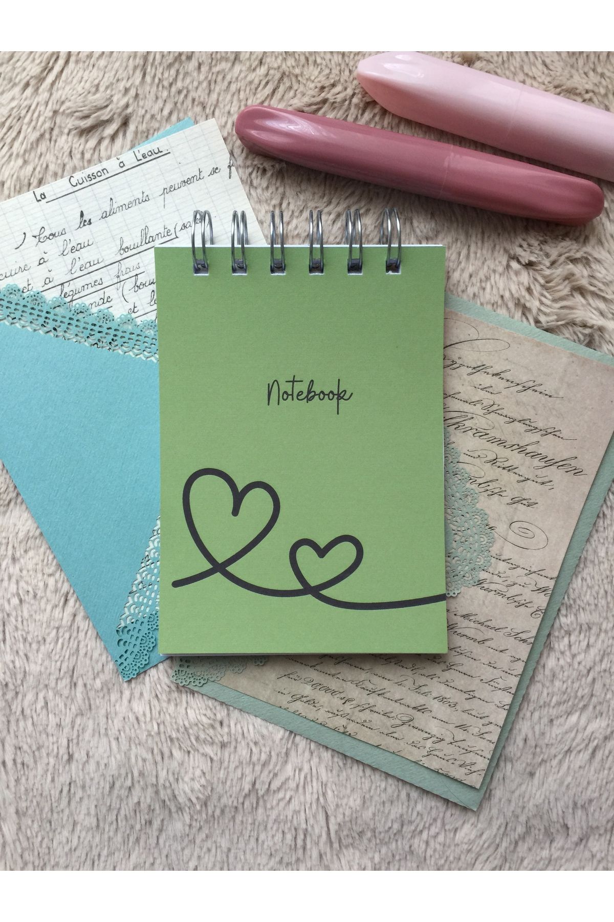 LaCerdaDesign Kalpli Not Defteri, Memopad, Notepad