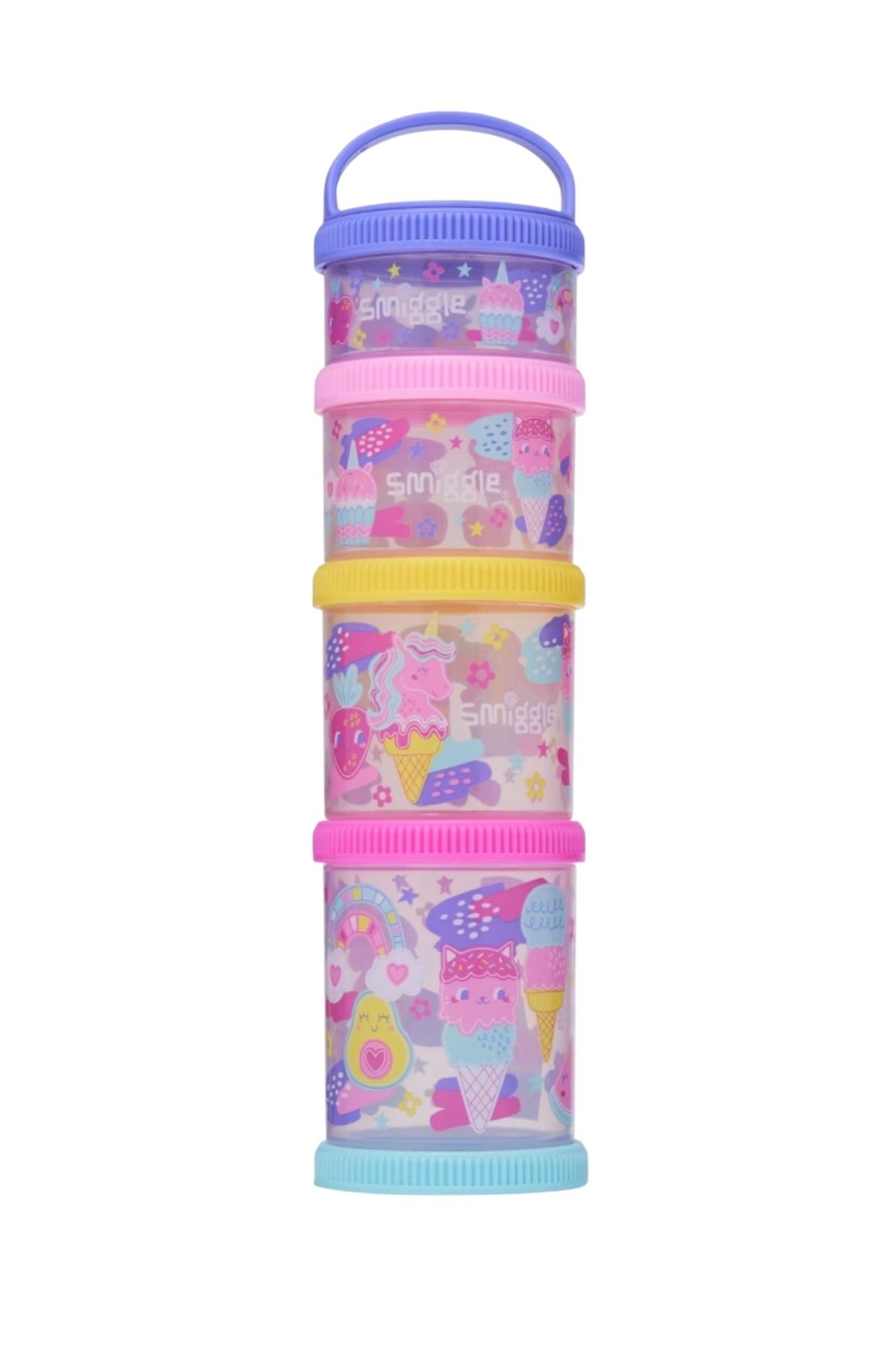 SMIGGLE Happy Tales 4’lü Yemek Kapları