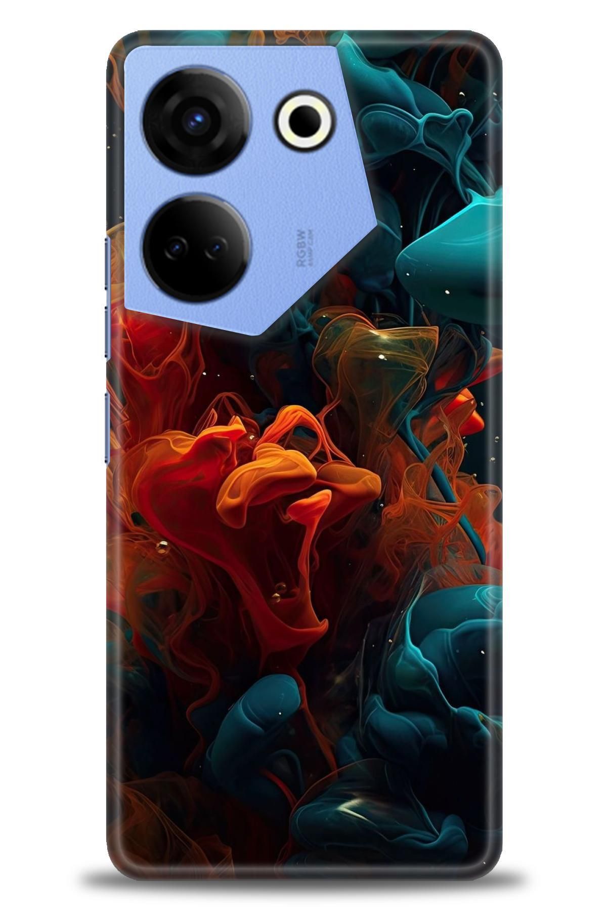 TECNO Camon 20 Pro 4G (CK7n)İle Uyumlu HD Baskılı Kılıf - Karışık Seri - 807