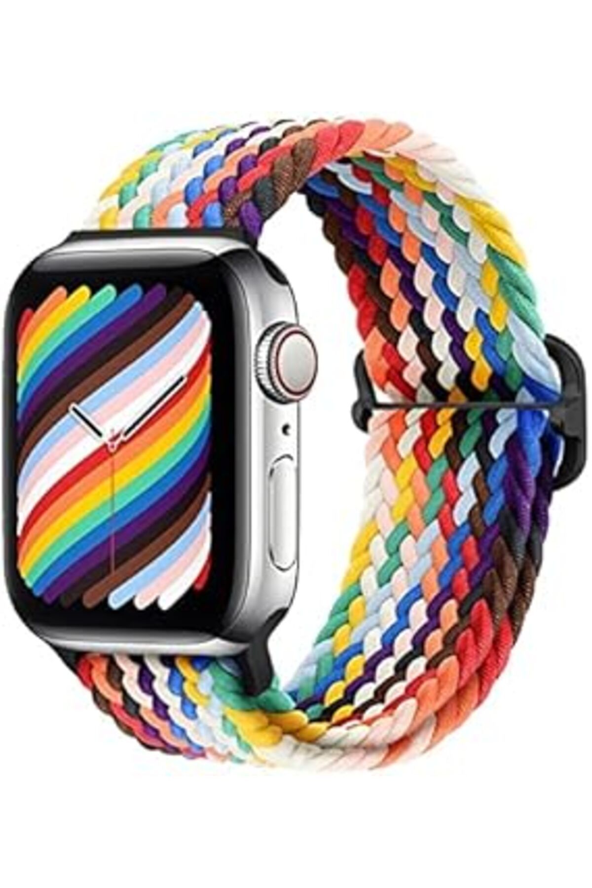 Pazarcan Bause Apple Watch Se/ultra/9/8/7/6/5/4/3/2/1 Serileri Ile Uyumlu Ayarlanabilir Örgü Kordon – Esnek,