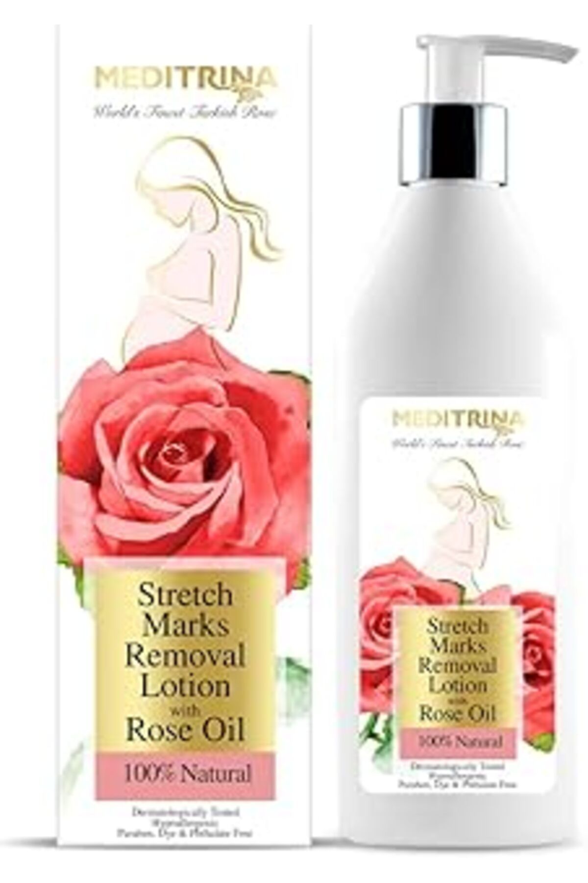 Pazarcan Meditrina Çatlak Karşiti Gül Yağli Losyon/Stretch Marks Removal Lotion With Rose Oil (250Ml)