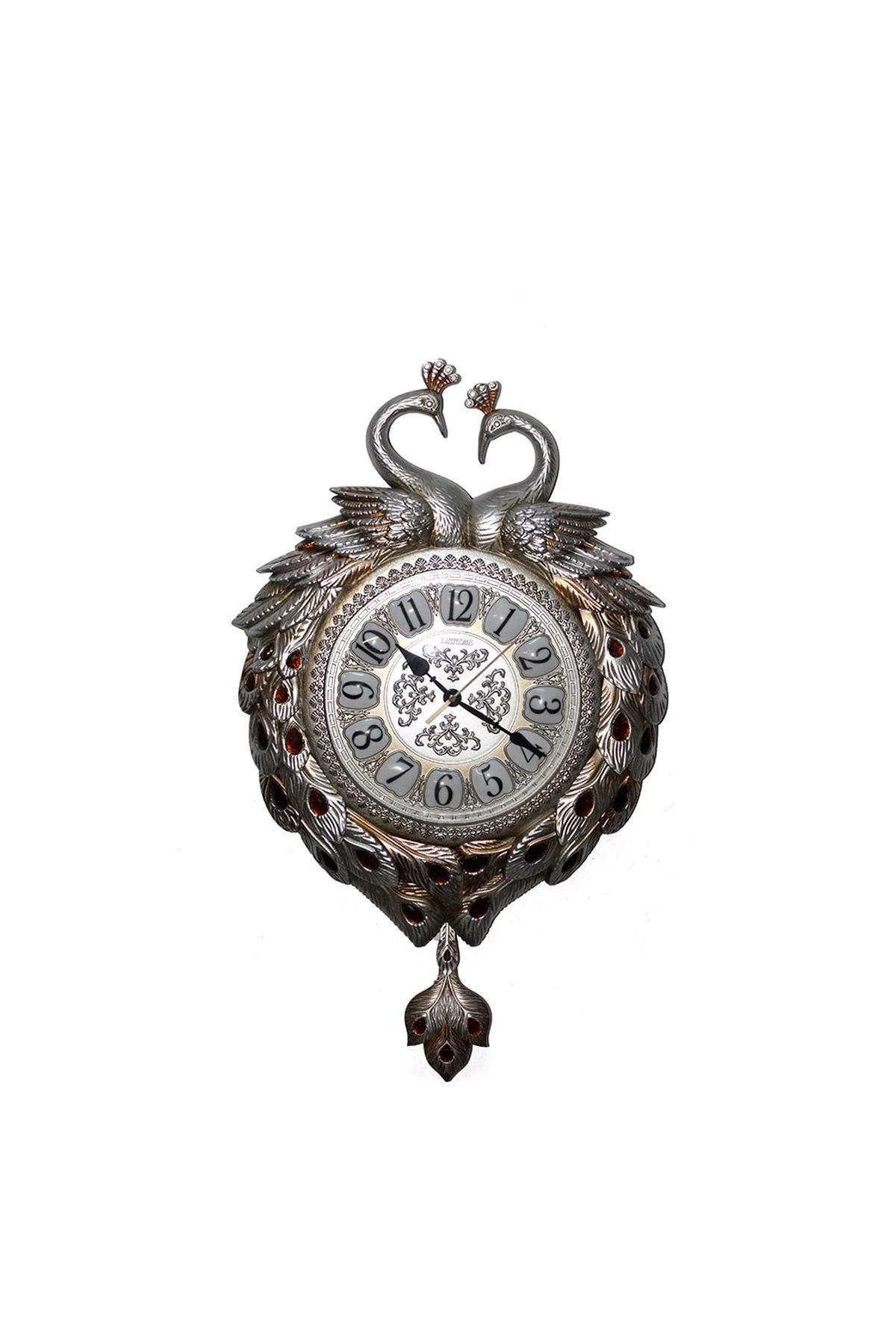 Store Duvara Asmalı Tavuskuşu Saat 60*42 Cm