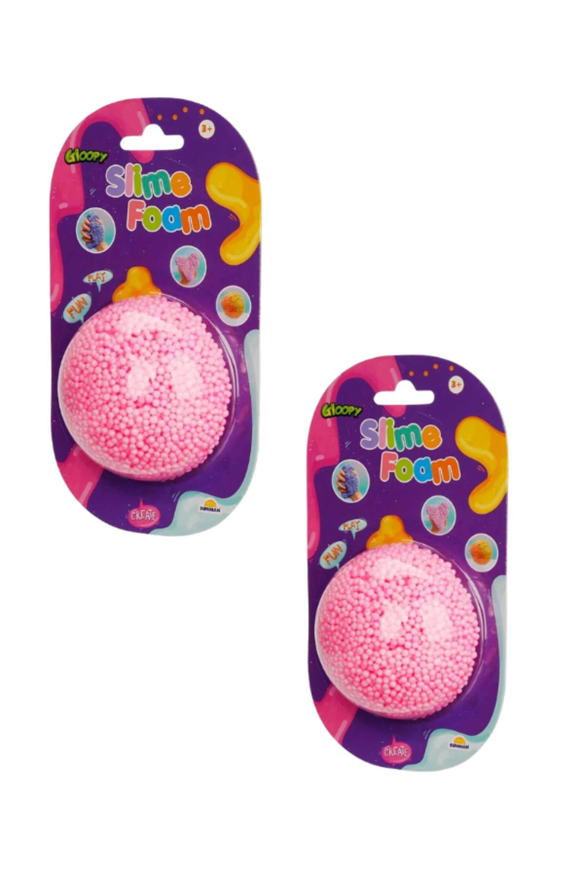 Vinius Her Yaşa Uygun Eğlence Dolu Pembelenen Köpük Slime ( 1 PAKET )