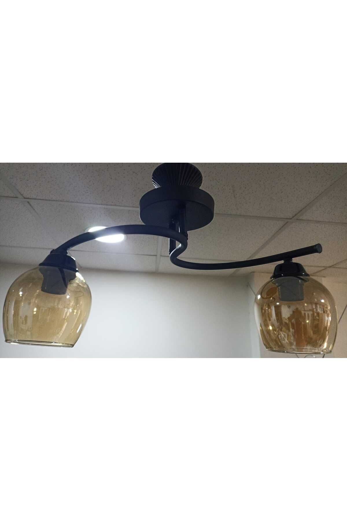 TIGEA Accessories FUJİ ÜÇLÜ CAM SALON MUTFAK S TİP MODERN AVİZE
