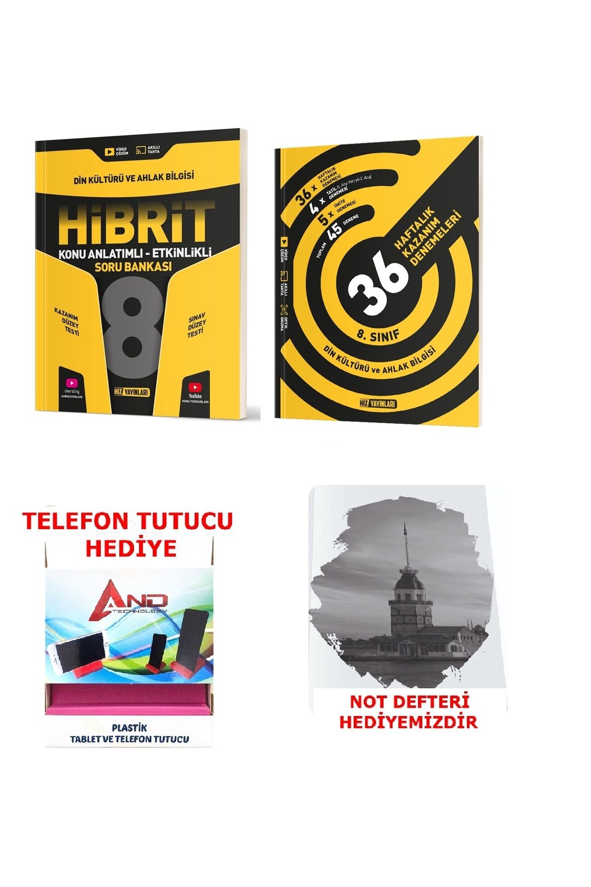 Hız Yayınları 2025-2026 8.Sınıf LGS Din Kültürü (Başlangıç-Orta Düzey) Hibrit Konu Ve Deneme Set