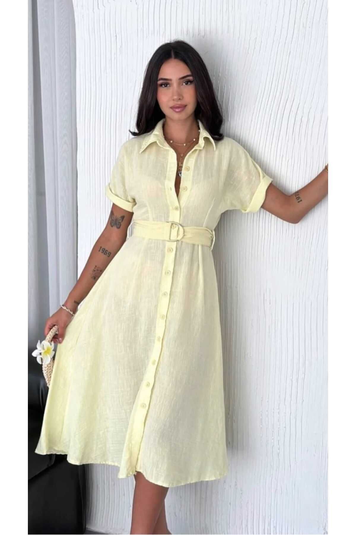 NÜANS MODA GÖMLEK ELBİSE