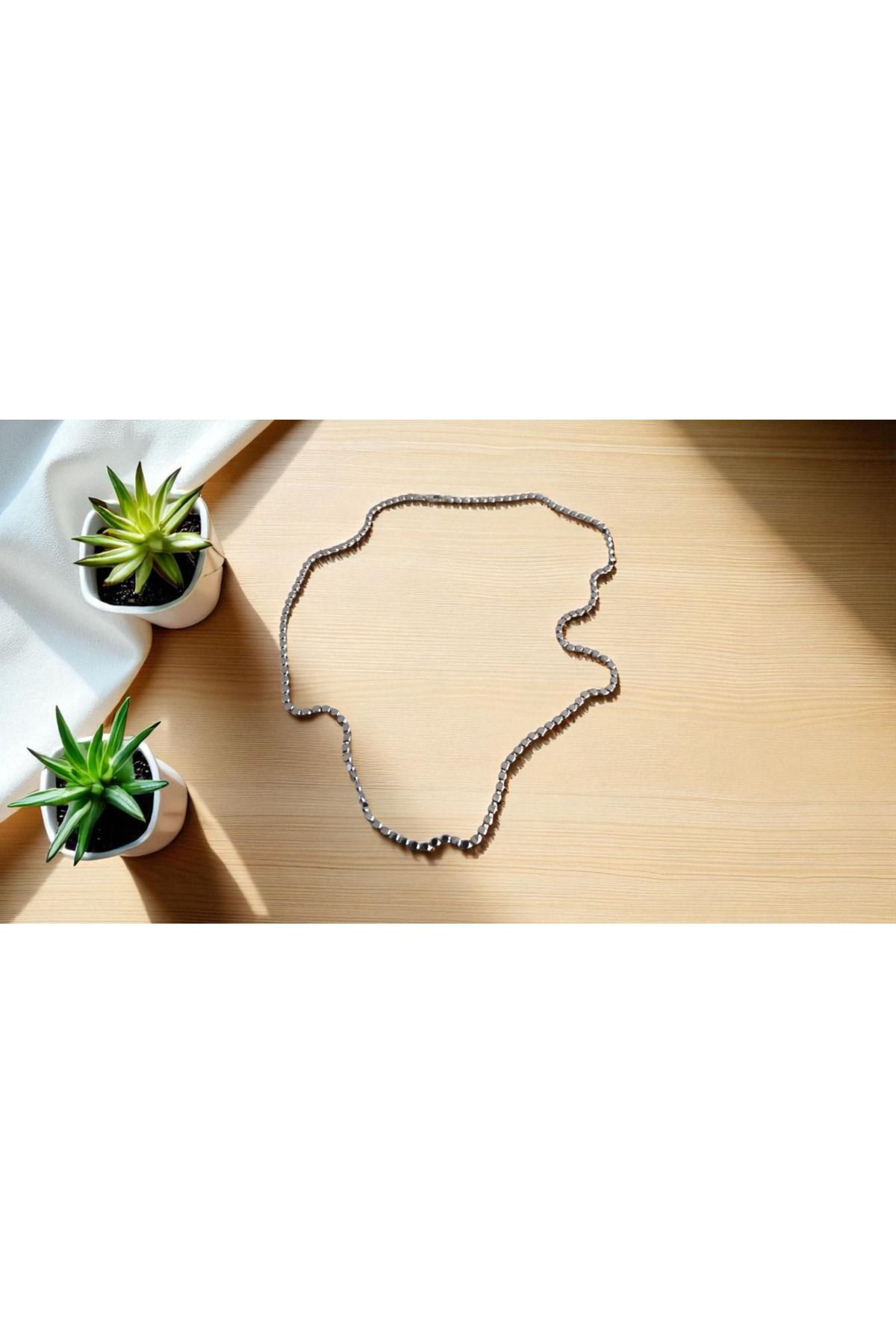 Erkçe Takı Xuping 1. Kalite Ezme Zincir 60 cm Silver