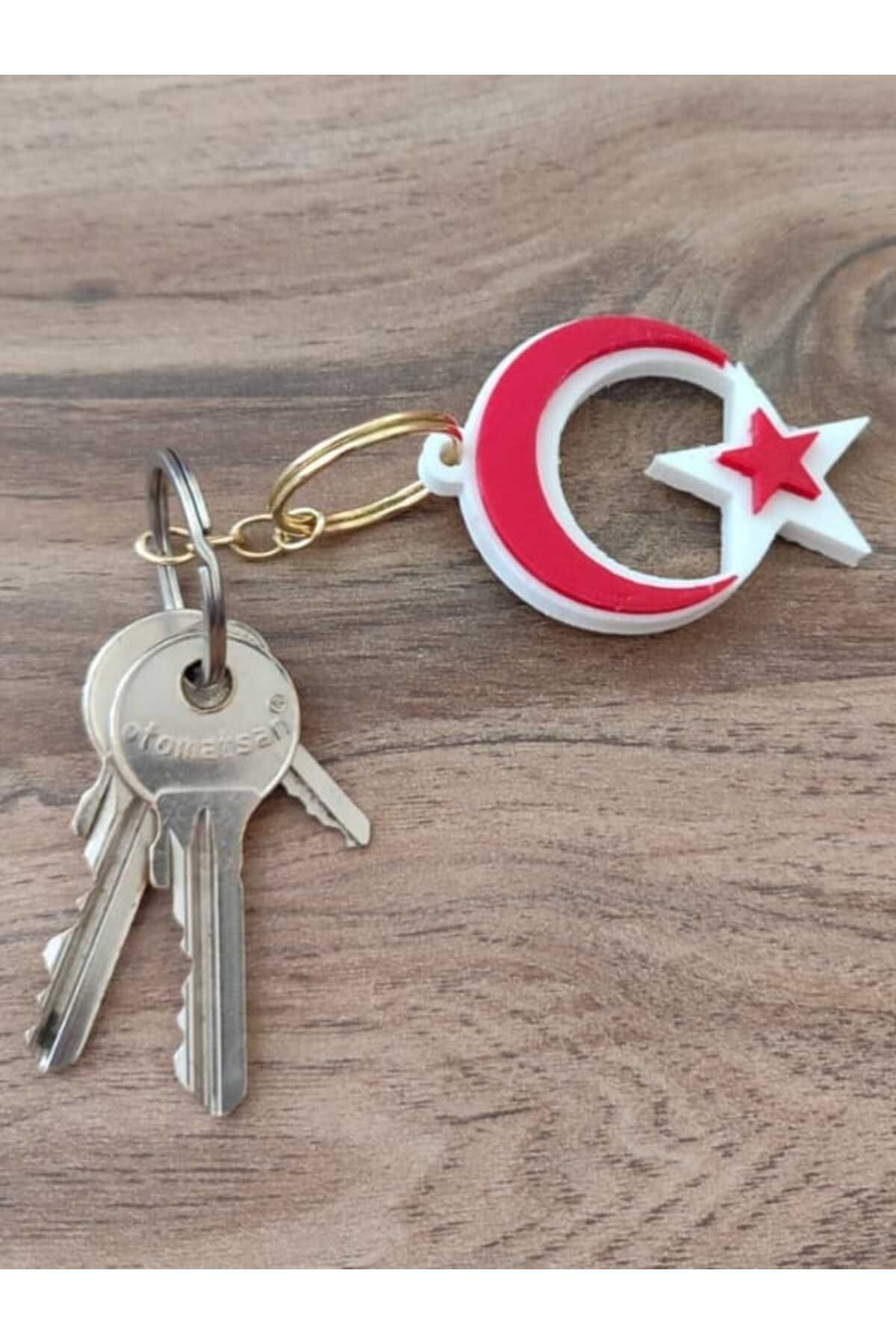 MHB Teknoloji Kıbrıs Bayrağı Anahtarlık