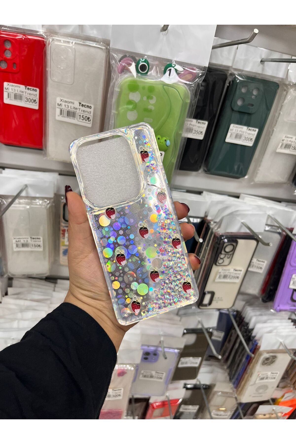 TECNOTREND İnfinix Zero 40 4g Sulu parıltılı Hologramlı şeffaf silikon kılıf