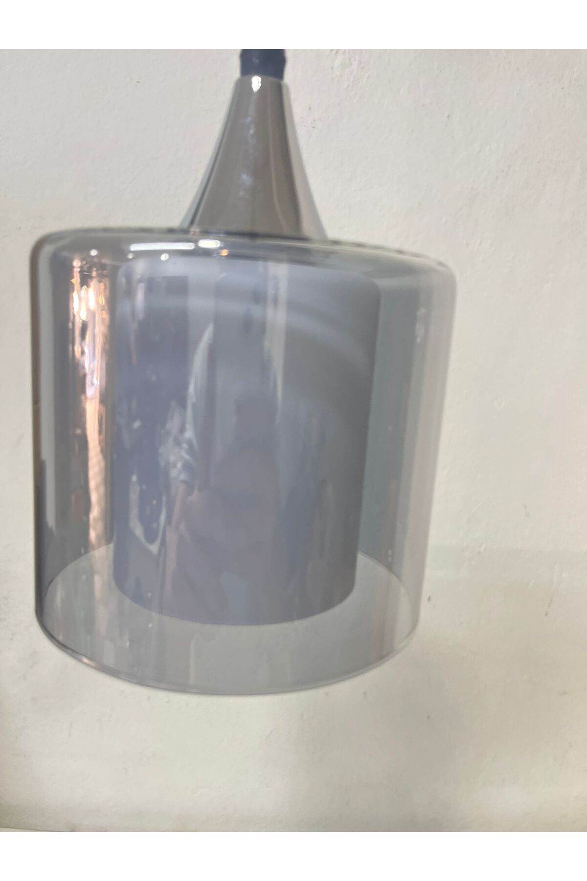 TIGEA Accessories ÇİFT CAM TEKLİ SARKIT SALON AVİZE