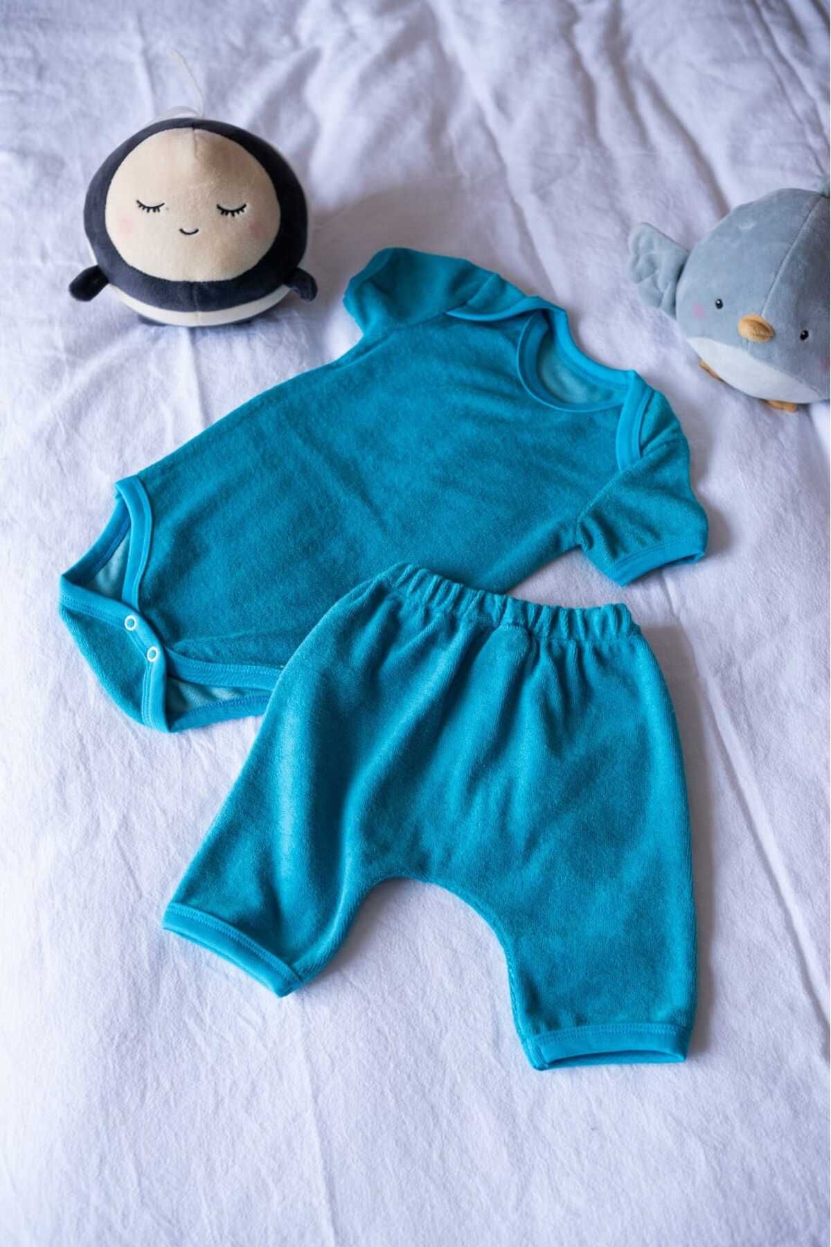 MEVA Textile %100 Pamuk bebek body&zıbın 3'LÜ