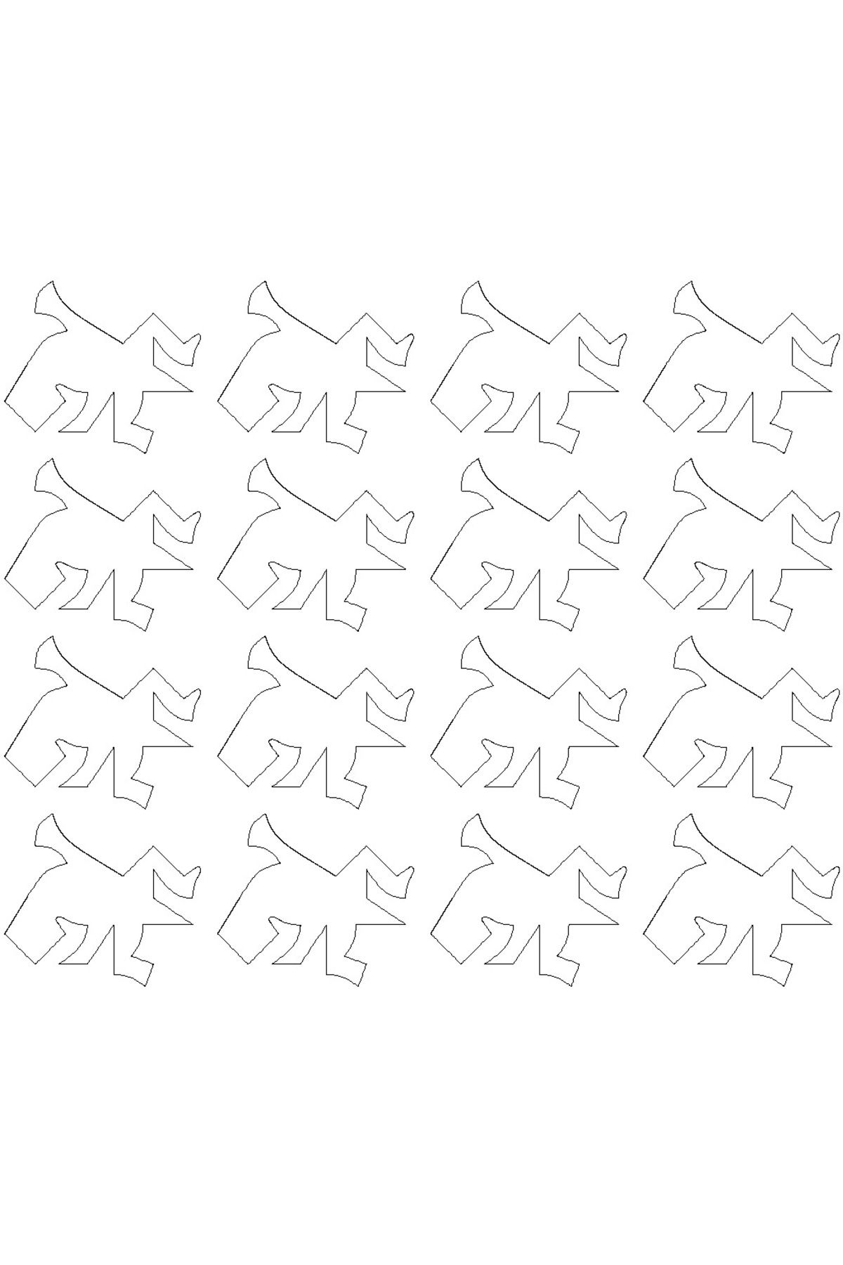 Vision Craft CNC için Escher Lizzard Bulmaca
