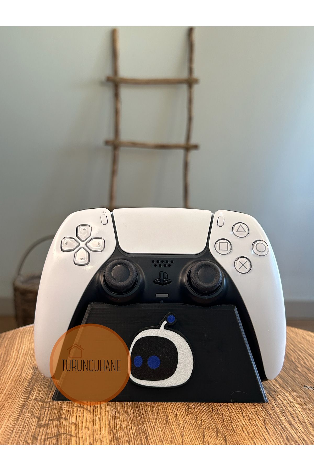 TURUNCUHANE Astro Bot Playstation Logolu Kol Standı Ps5 Dualsense Ps4 Dualshock Gamer Aksesurarı