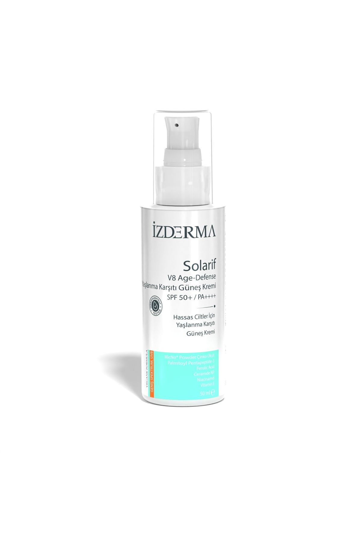 izderma Solarif V8 Age-Defense Yaşlanma Karşıtı Güneş Kremi 50 ML 50 SPF