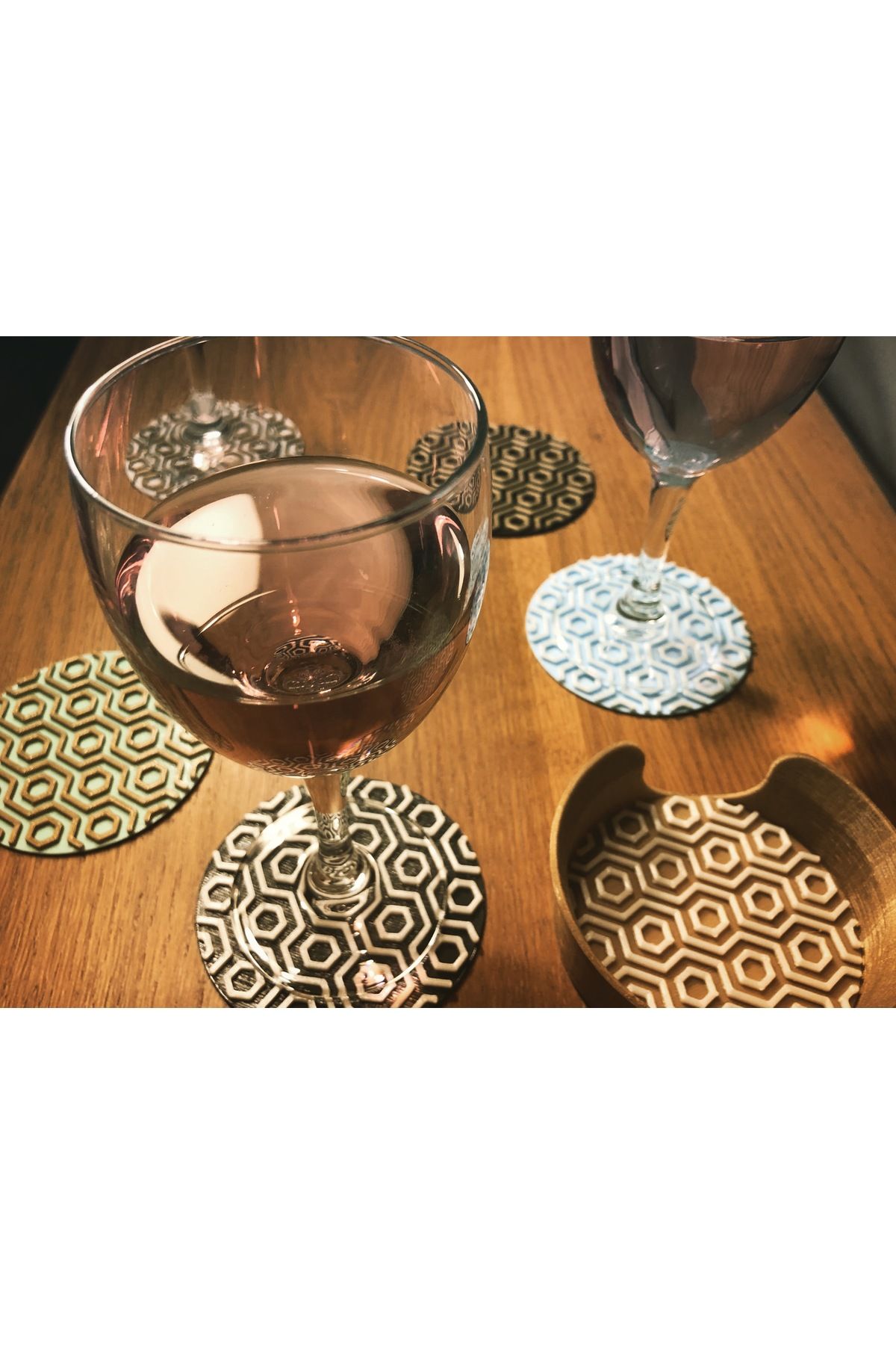 Vision Craft Art Deco coaster seti (3 Adet)