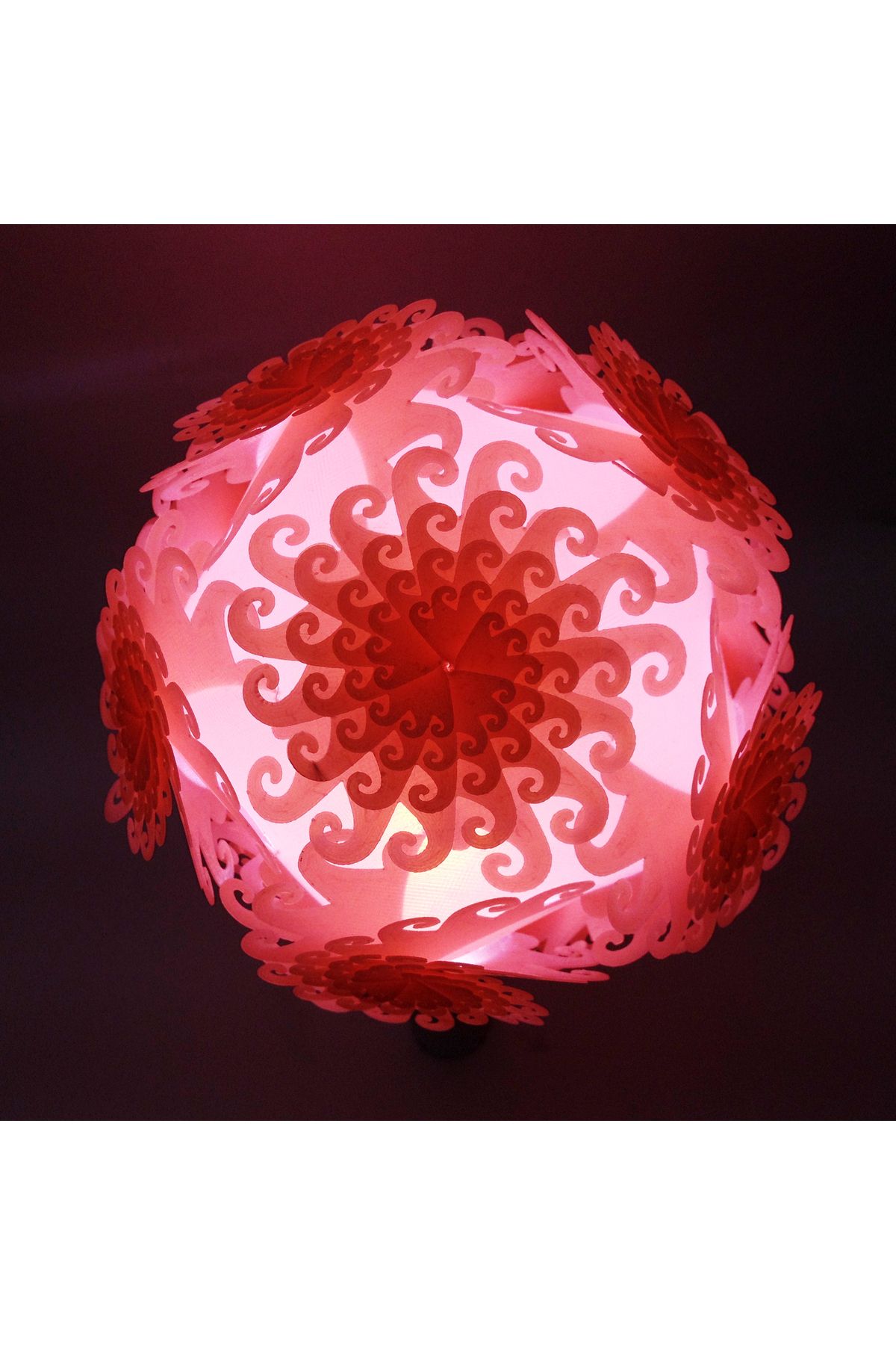 Vision Craft Icosahedron bulmaca lambası gölgesi (iii) fraktal