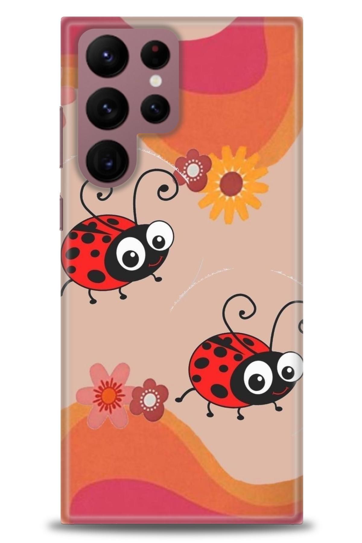 CooperTech Samsung Galaxy S22 Ultra İle Uyumlu HD Baskılı Desenli Silikon Kılıf - 605