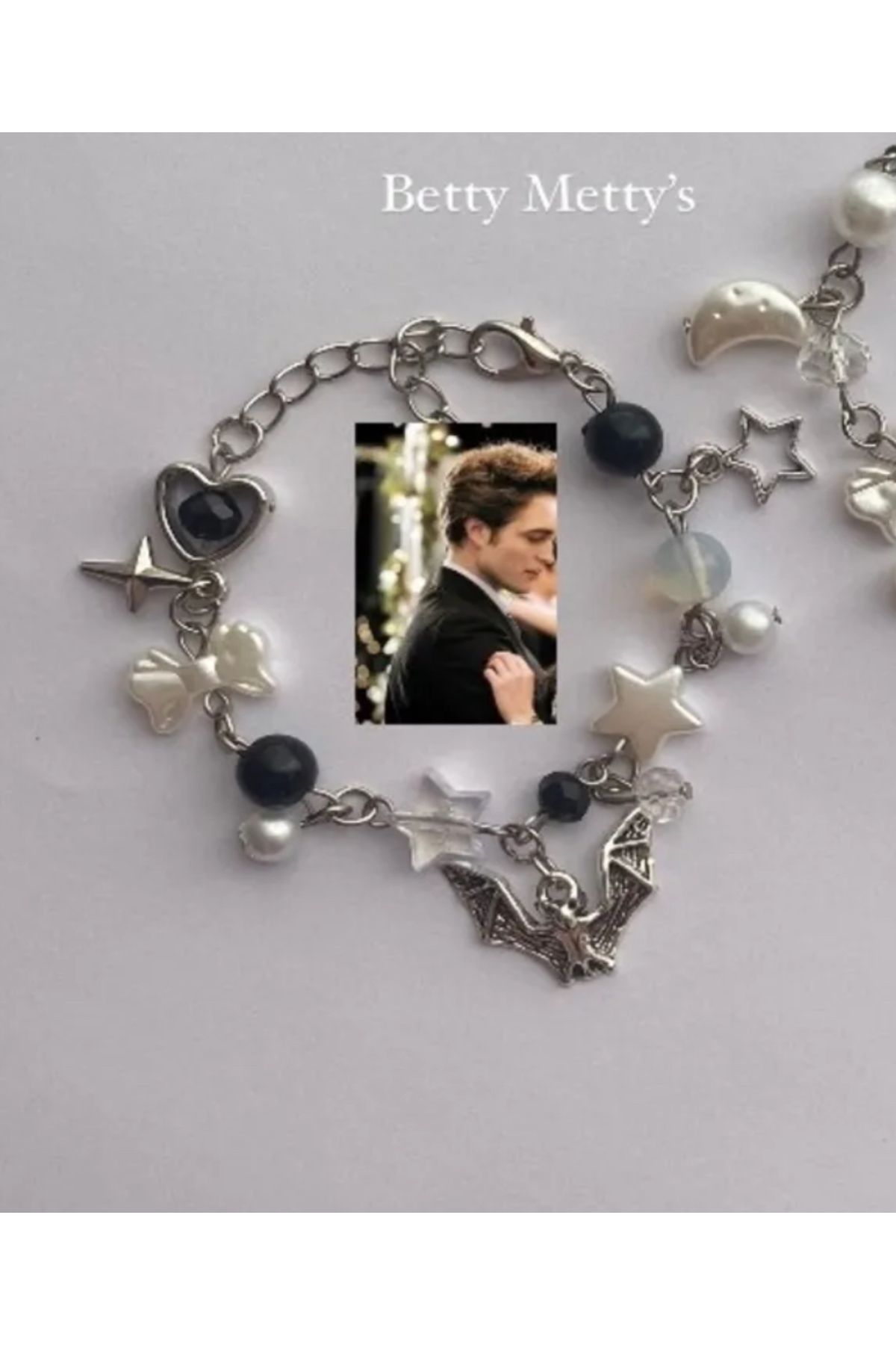 bettymettys Alacakaranlık Edward temalı fairycore charm bileklik