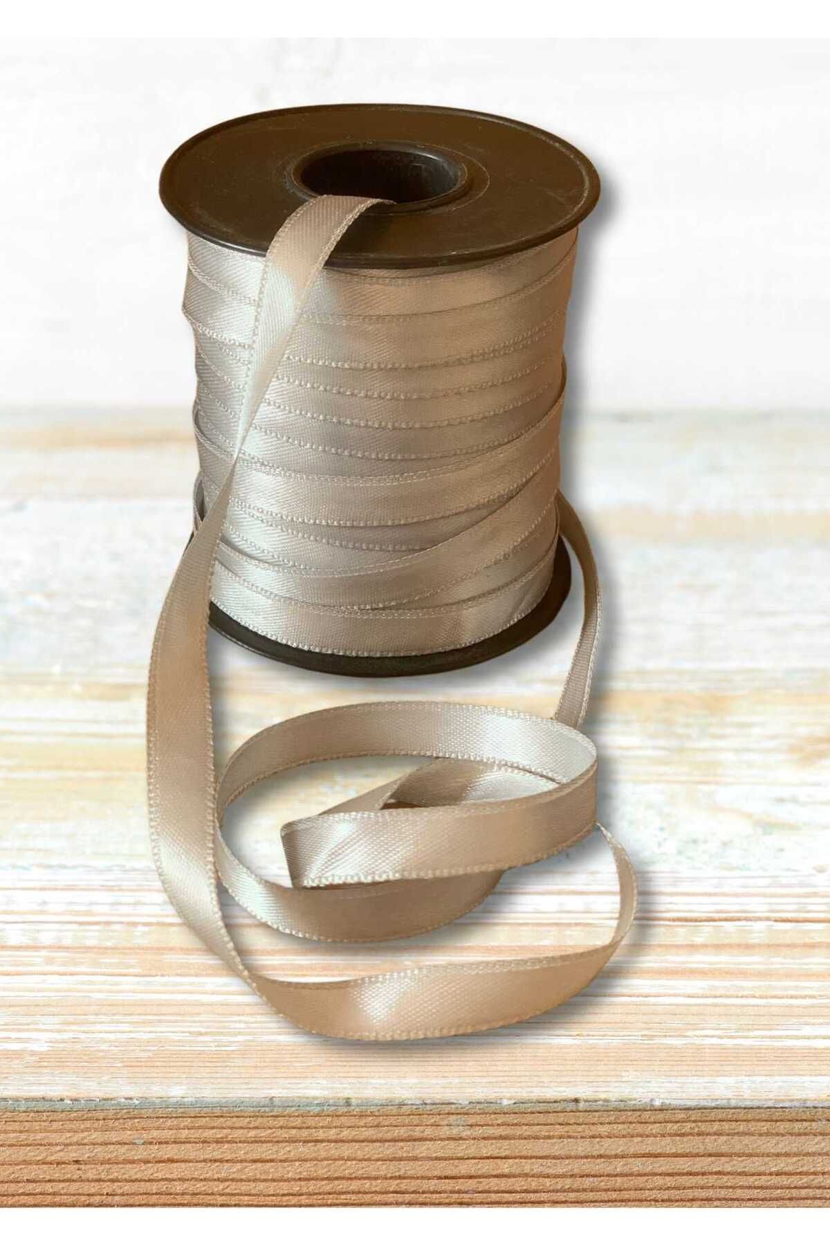 EL İŞİ DİY CRAFT Saten Kumaş Kurdele 1 cm x 100 metre El İşi Hediye Paketleme DIY Süsleme Şerit Fiyonk Yapı Dekoratif