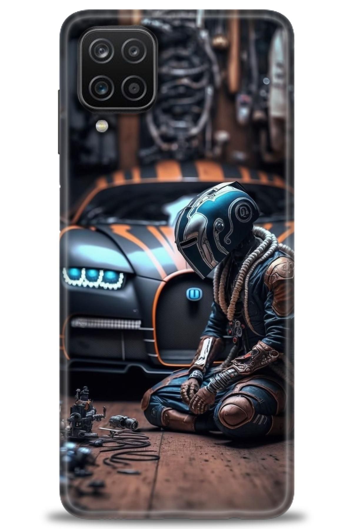 CooperTech Samsung Galaxy A12 İle Uyumlu HD Baskılı Desenli Silikon Kılıf - 984