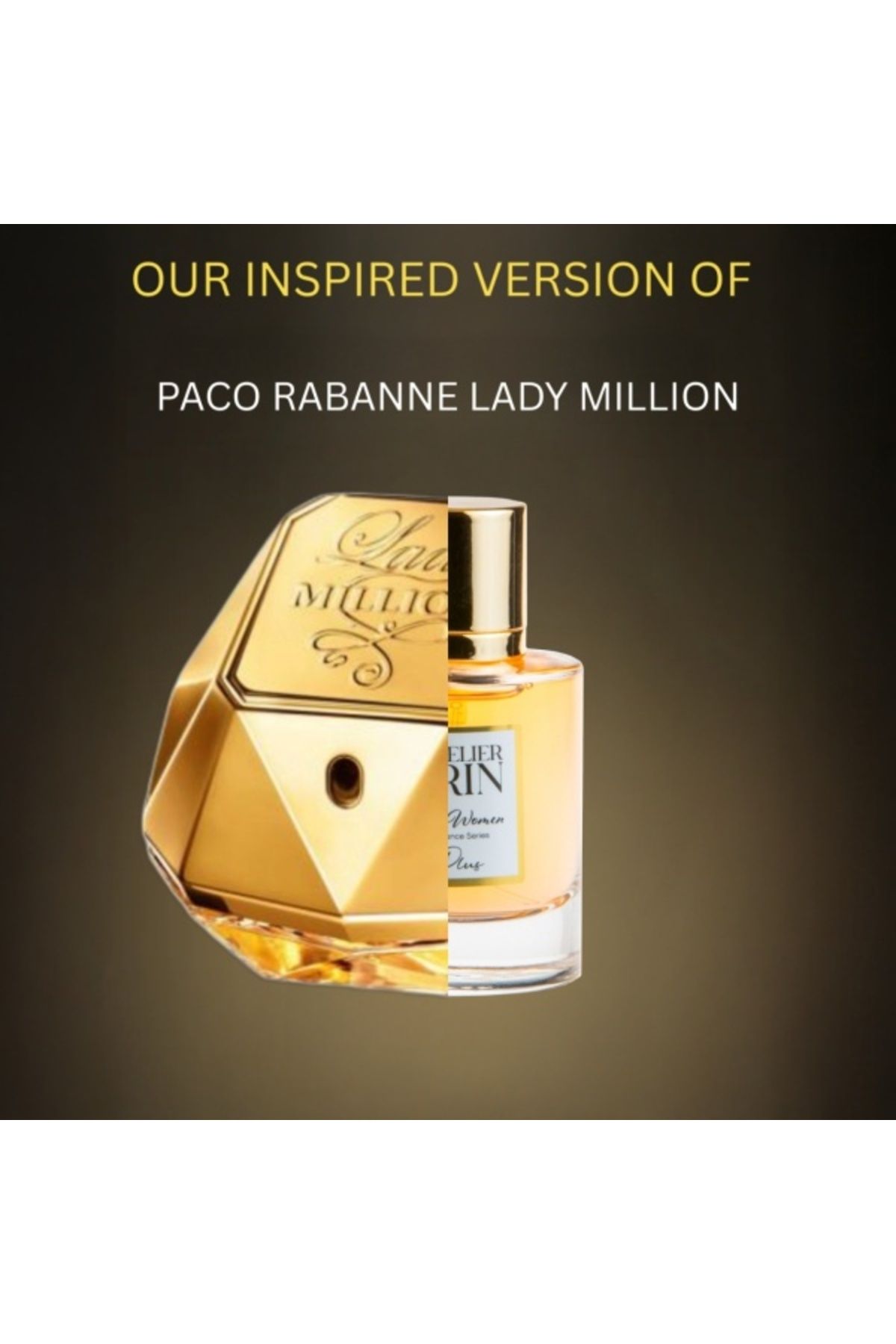LATELİER ERİN Apa de Parfum L’Atelier ERIN W27, 50 ml, pentru femei, inspirat din P@co R@banne Lady Million