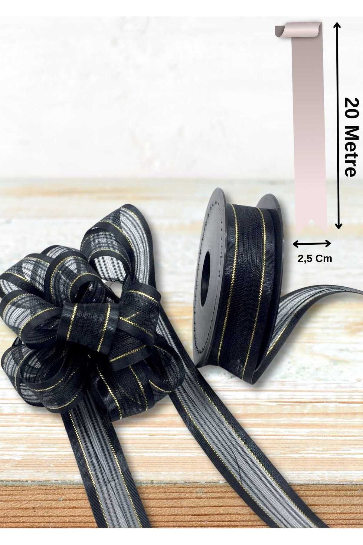 EL İŞİ DİY CRAFT Çekme Kurdele 2,5 cm x 20 metre El İşi, Hediye Paketleme, DIY, Süsleme İçin Fiyonk Yapımına Uygun