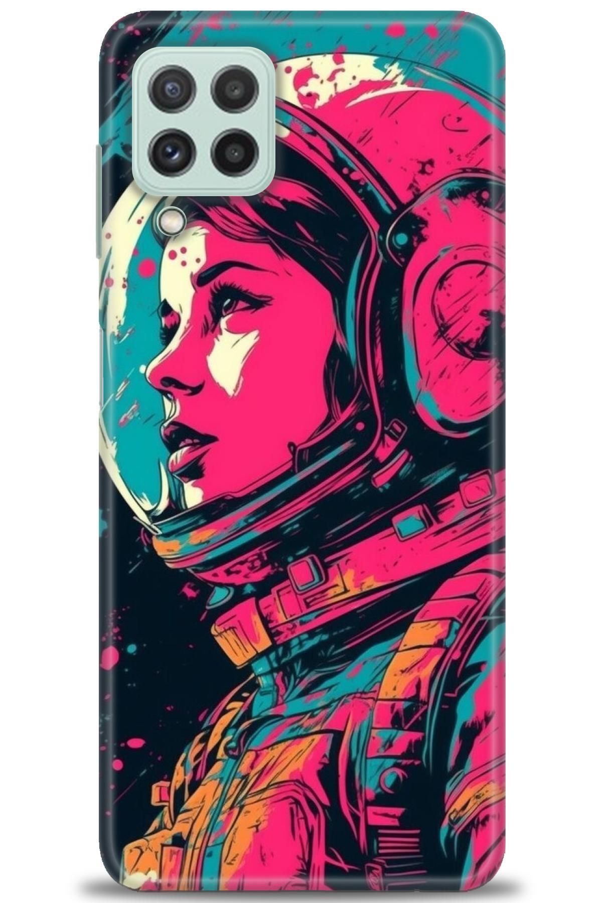 CooperTech Samsung Galaxy M22 İle Uyumlu HD Baskılı Desenli Silikon Kılıf - 434