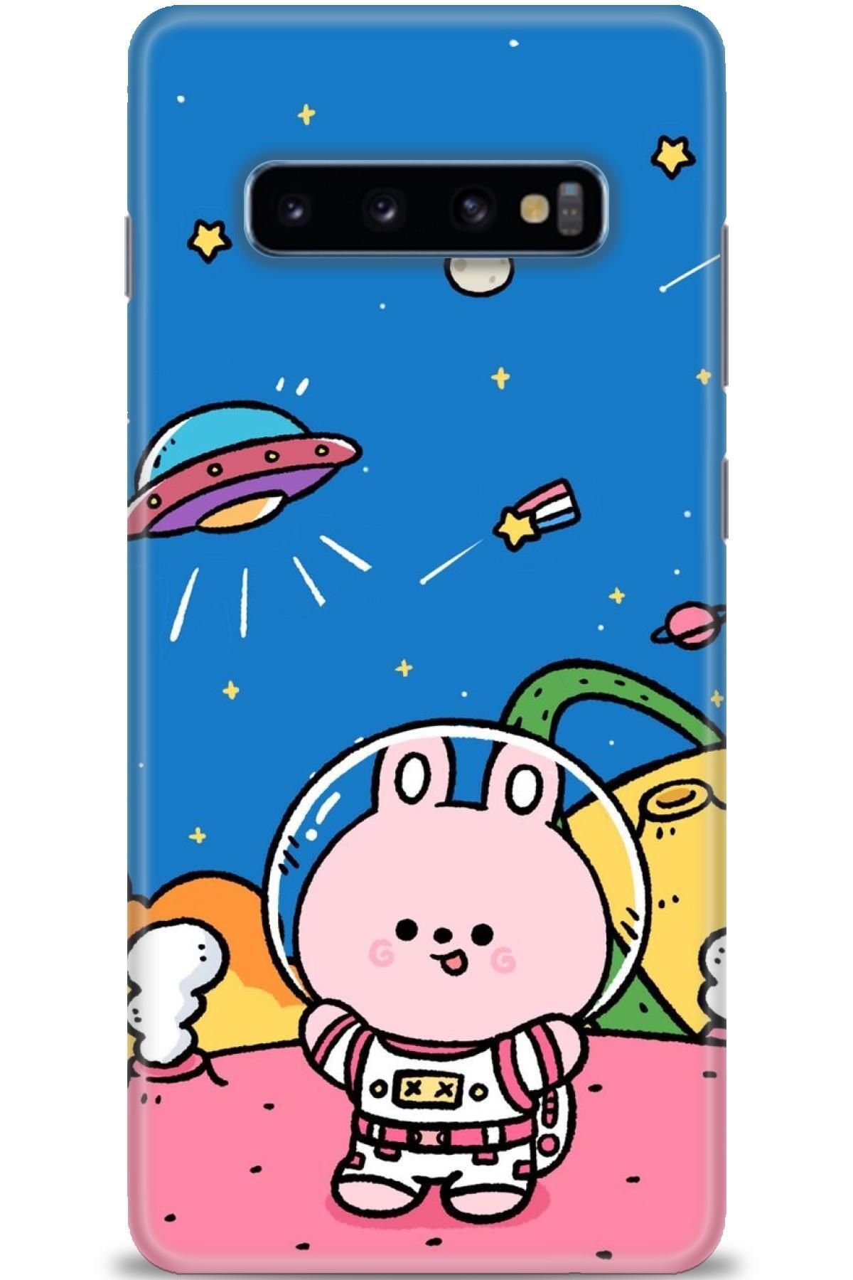 CooperTech Samsung Galaxy S10 Plus İle Uyumlu HD Baskılı Desenli Silikon Kılıf - 515