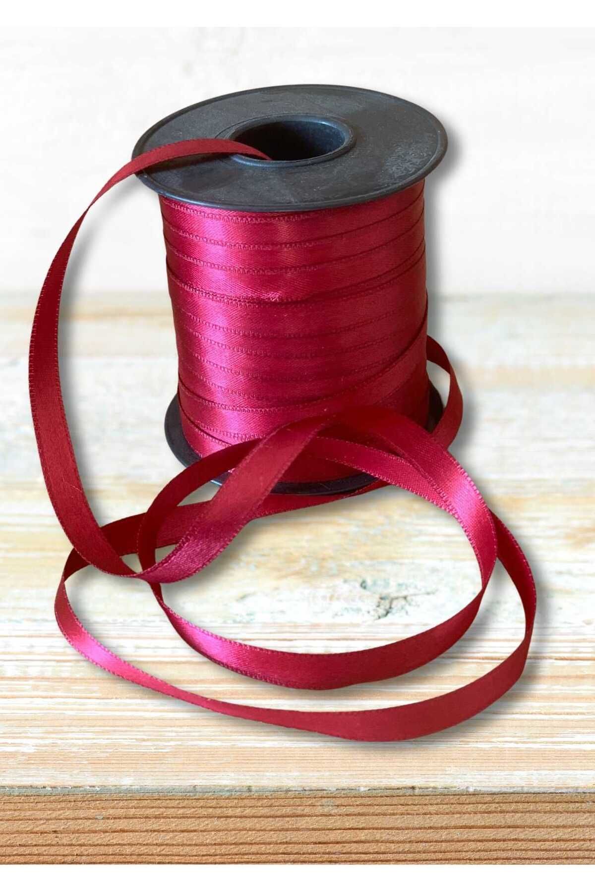 EL İŞİ DİY CRAFT Saten Kumaş Kurdele 1 cm x 100 metre El İşi Hediye Paketleme DIY Süsleme Şerit Fiyonk Yapı Dekoratif
