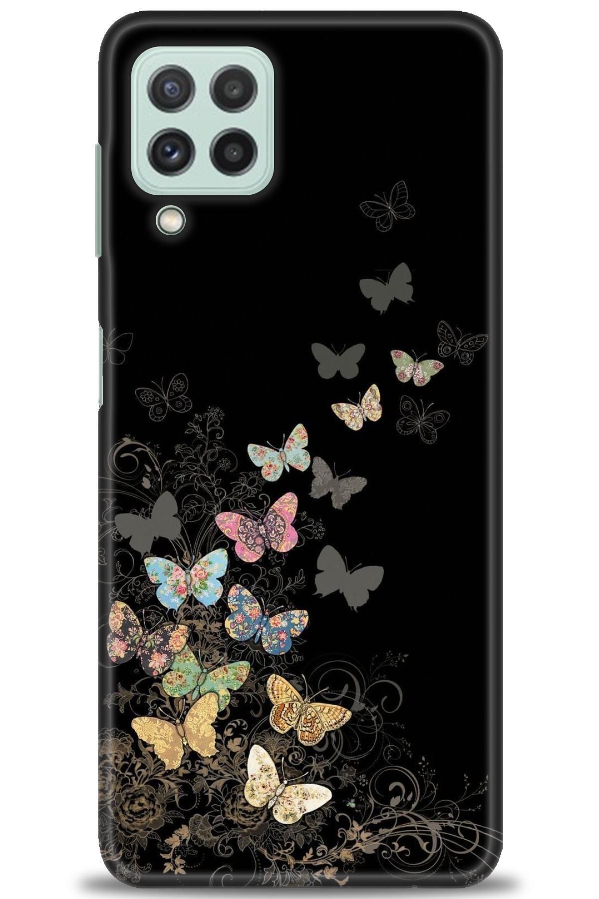CooperTech Samsung Galaxy M22 İle Uyumlu HD Baskılı Desenli Silikon Kılıf - 524