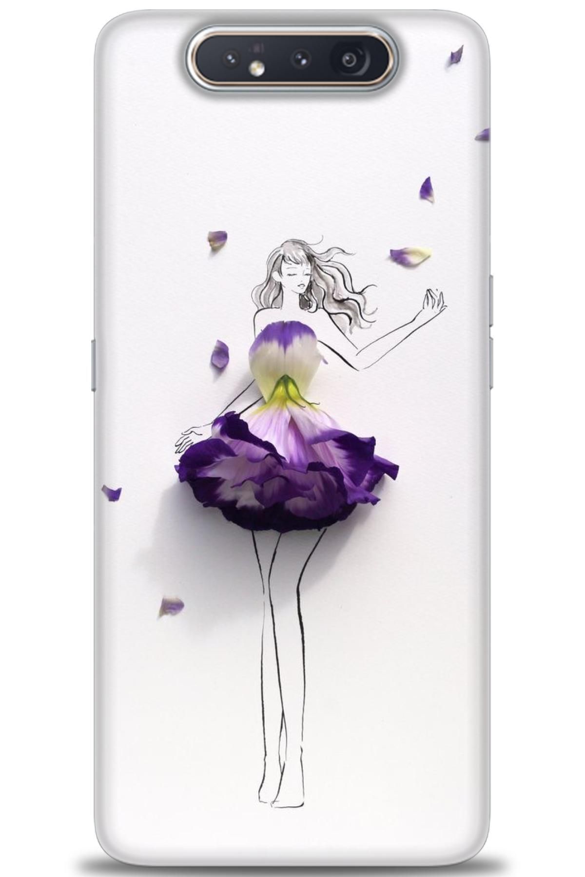 CooperTech Samsung Galaxy A80 İle Uyumlu HD Baskılı Desenli Silikon Kılıf - 740