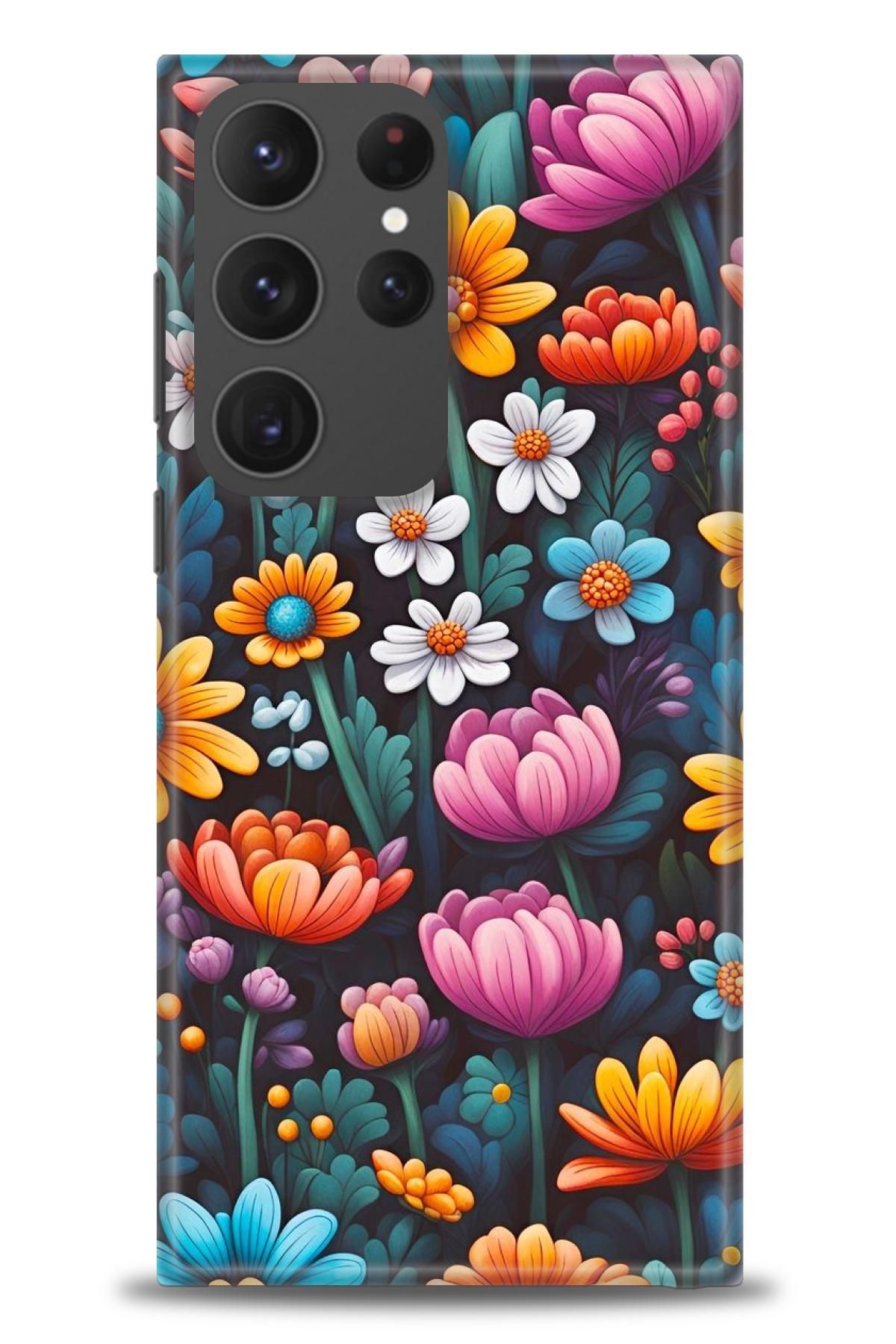 CooperTech Samsung Galaxy S23 Ultra İle Uyumlu HD Baskılı Desenli Silikon Kılıf - 533