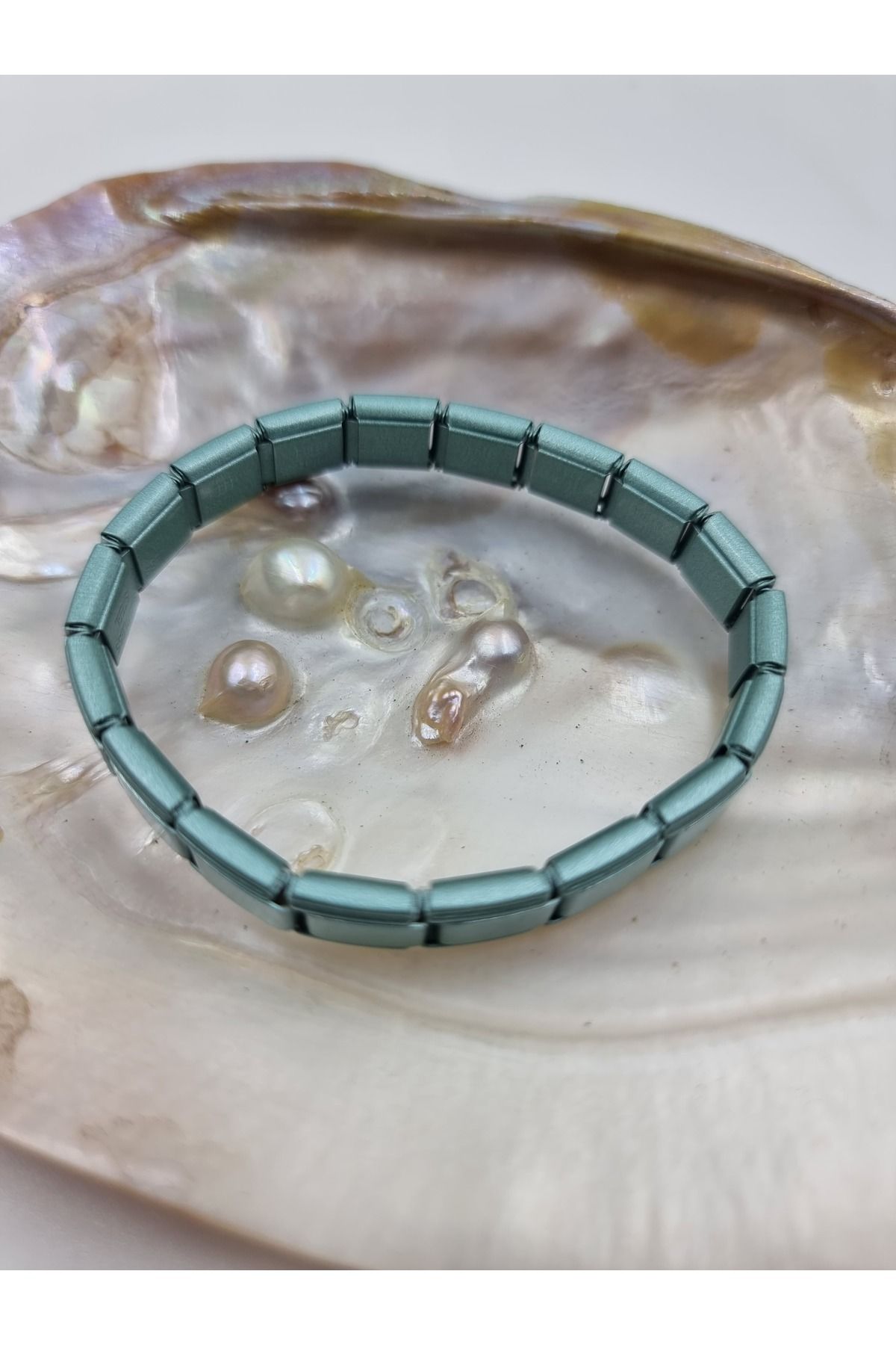 MZAtelier Buz Mavisi İtalyan Charm Bileklik
