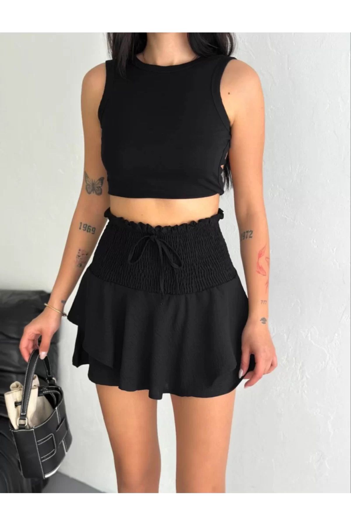 ruum fashions Ayrobin Şortlu Etek