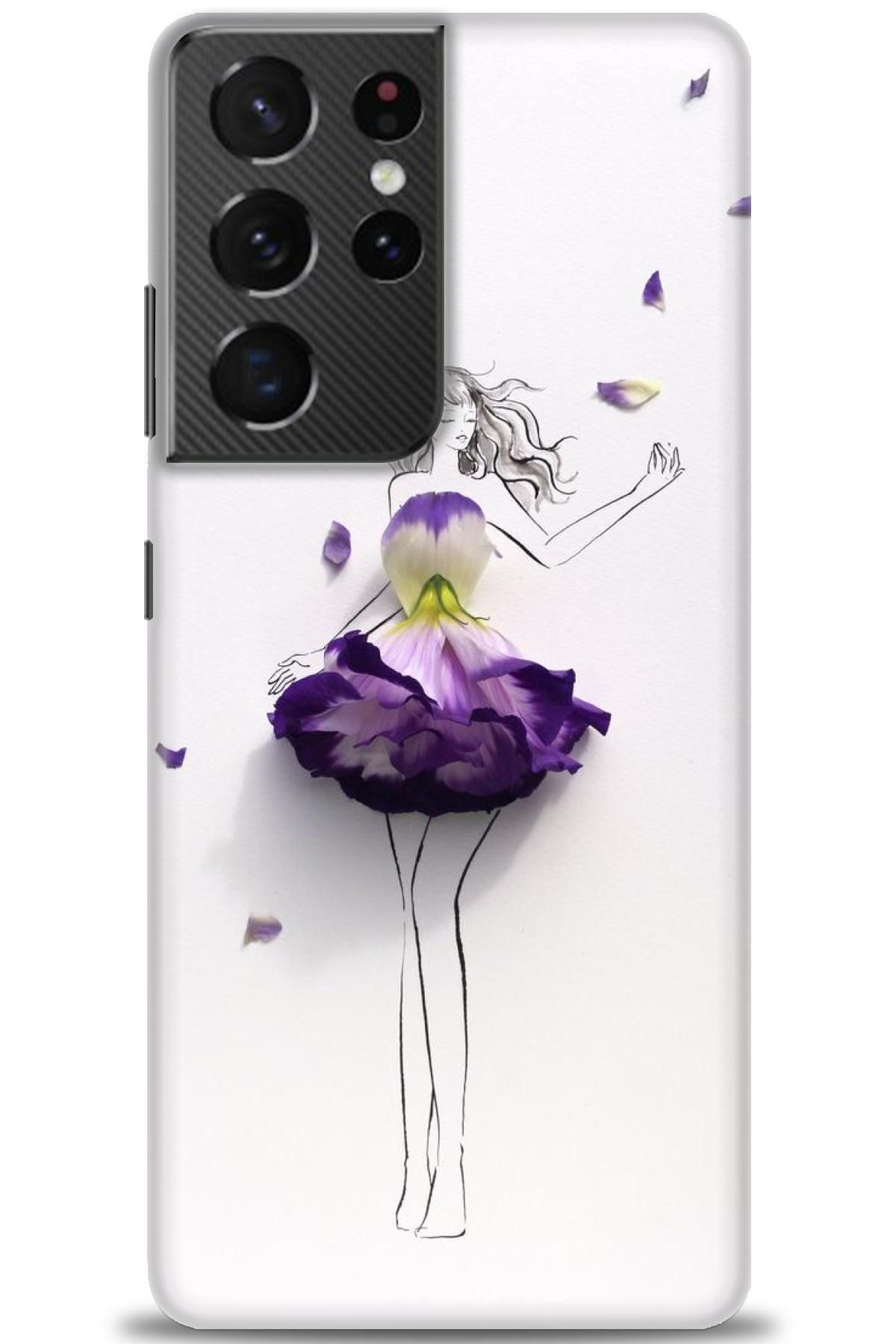 CooperTech Samsung Galaxy S21 Ultra İle Uyumlu HD Baskılı Desenli Silikon Kılıf - 740